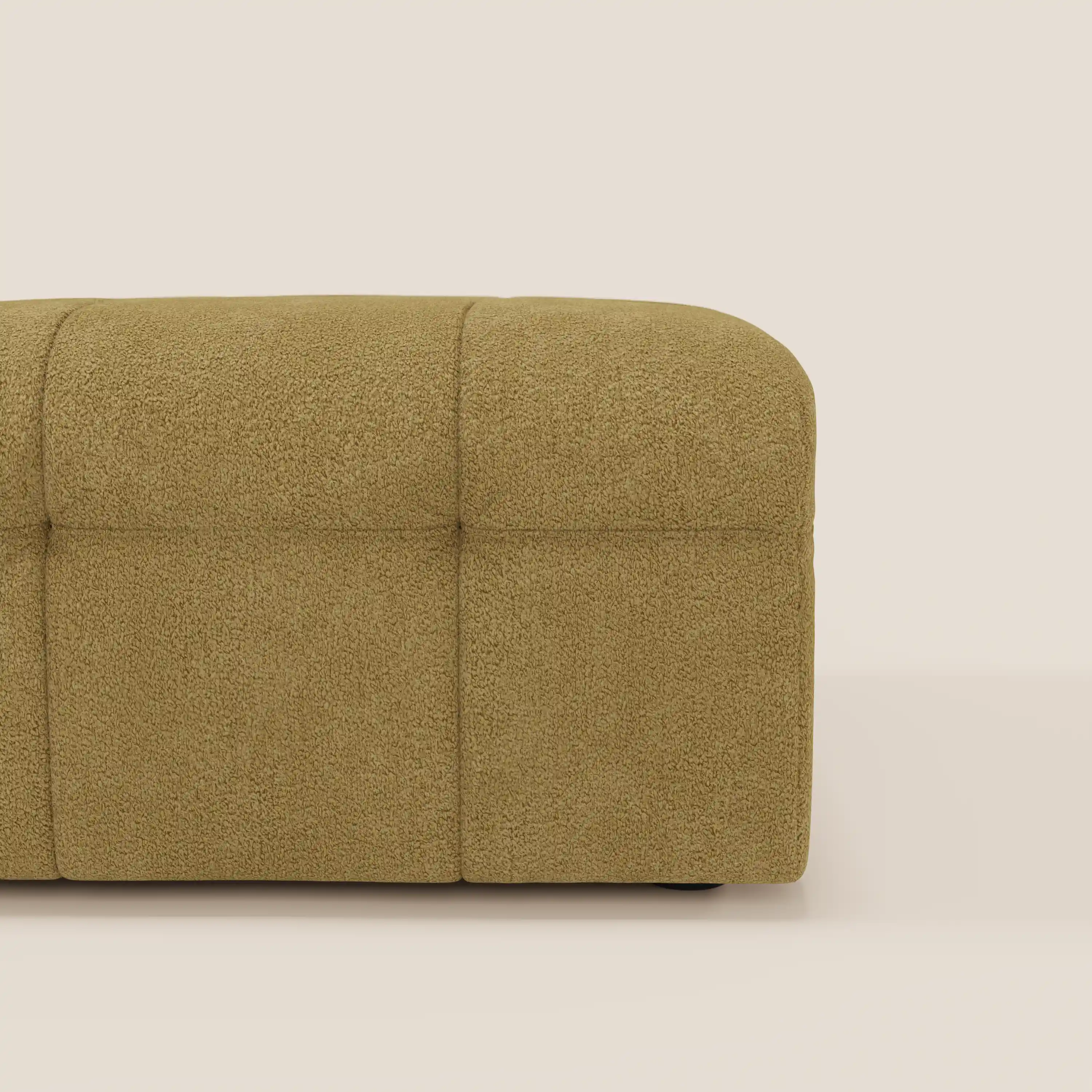 Mosaic Pouf et module en bouclé - 96 x 77 cm, design capitonné en tissu détachable T21 - Image 99