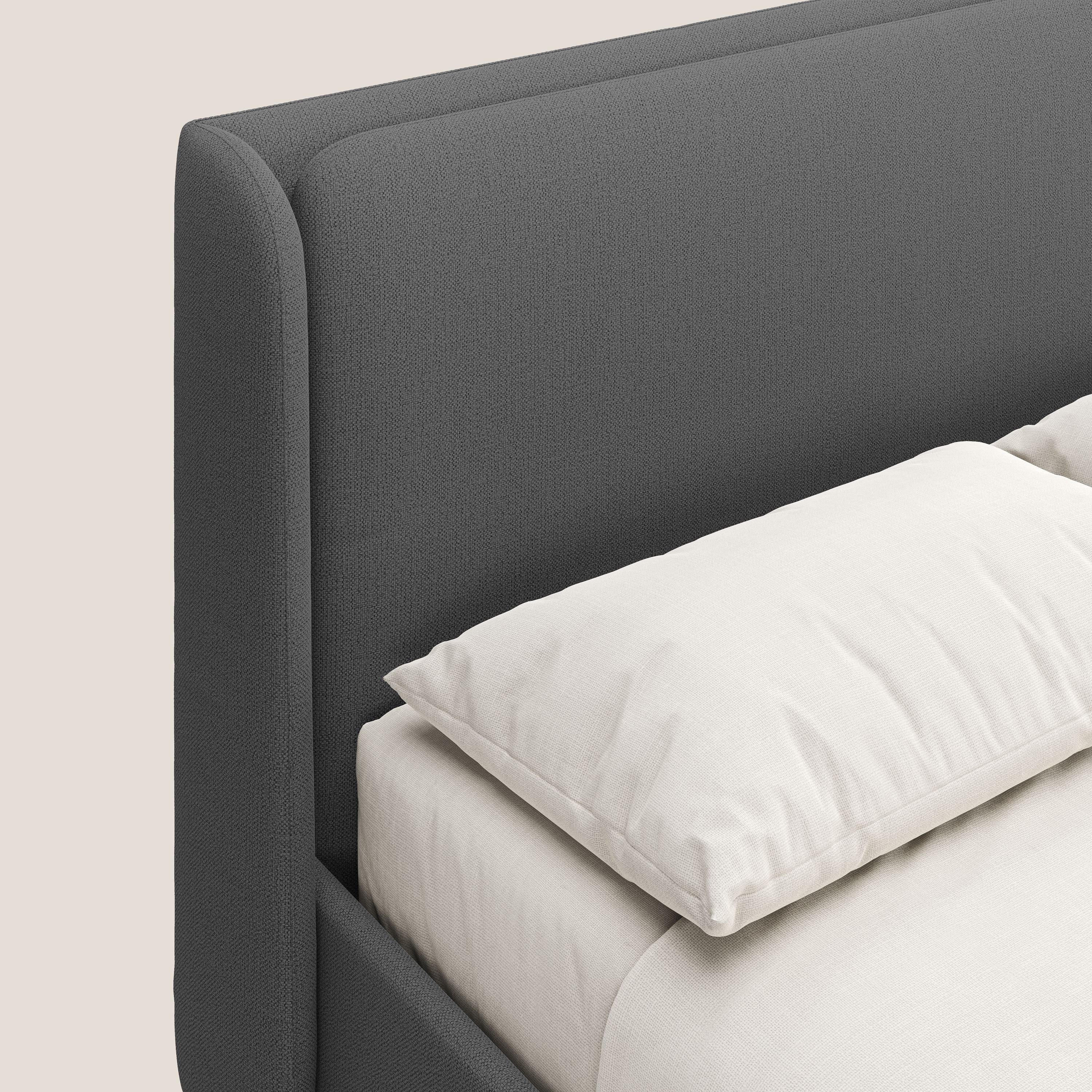 Nadine lit coffre de design et confort italien en tissu imperméable T19 anthracite - Image 6