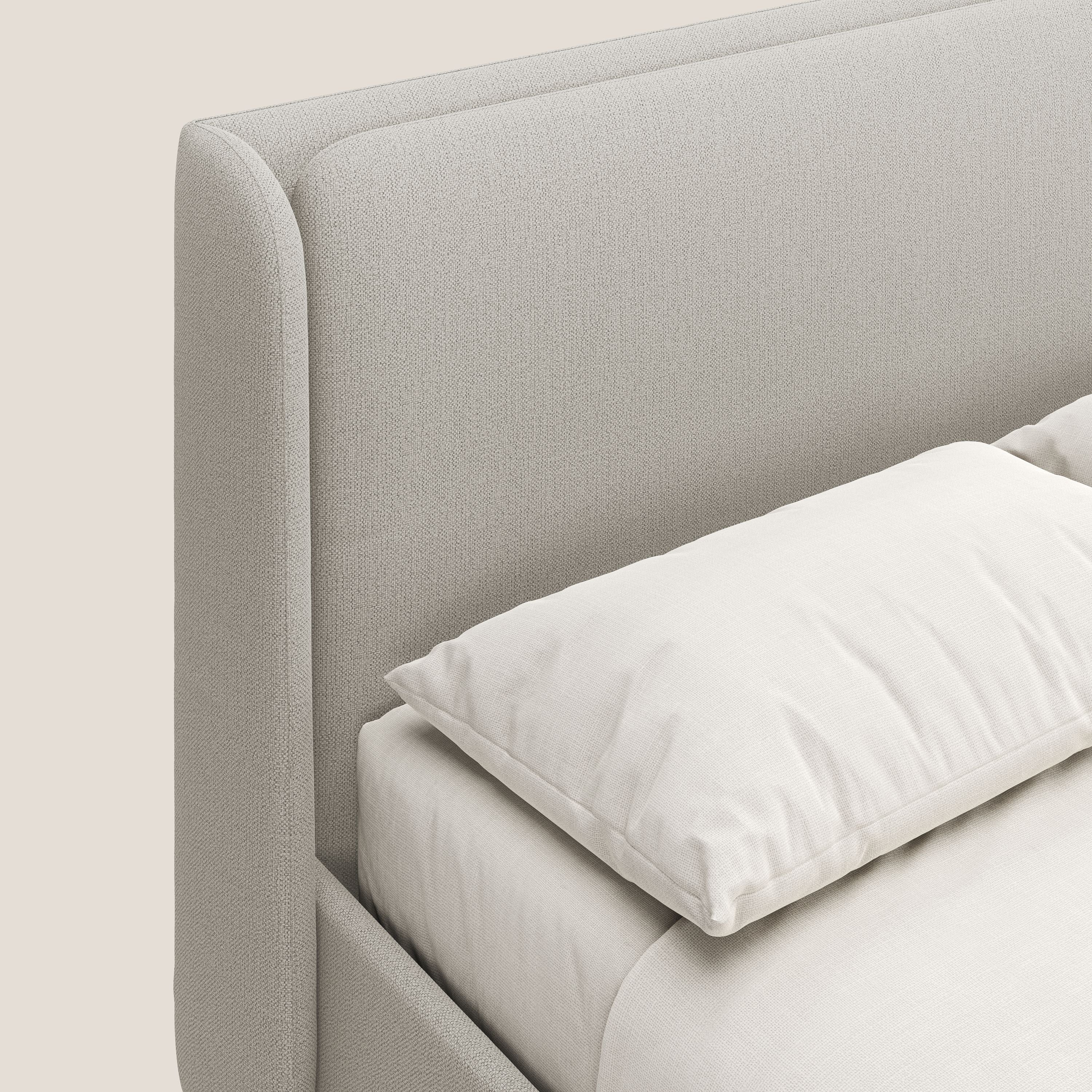 Nadine lit coffre de design et confort italien en tissu imperméable T19 crème - Image 7
