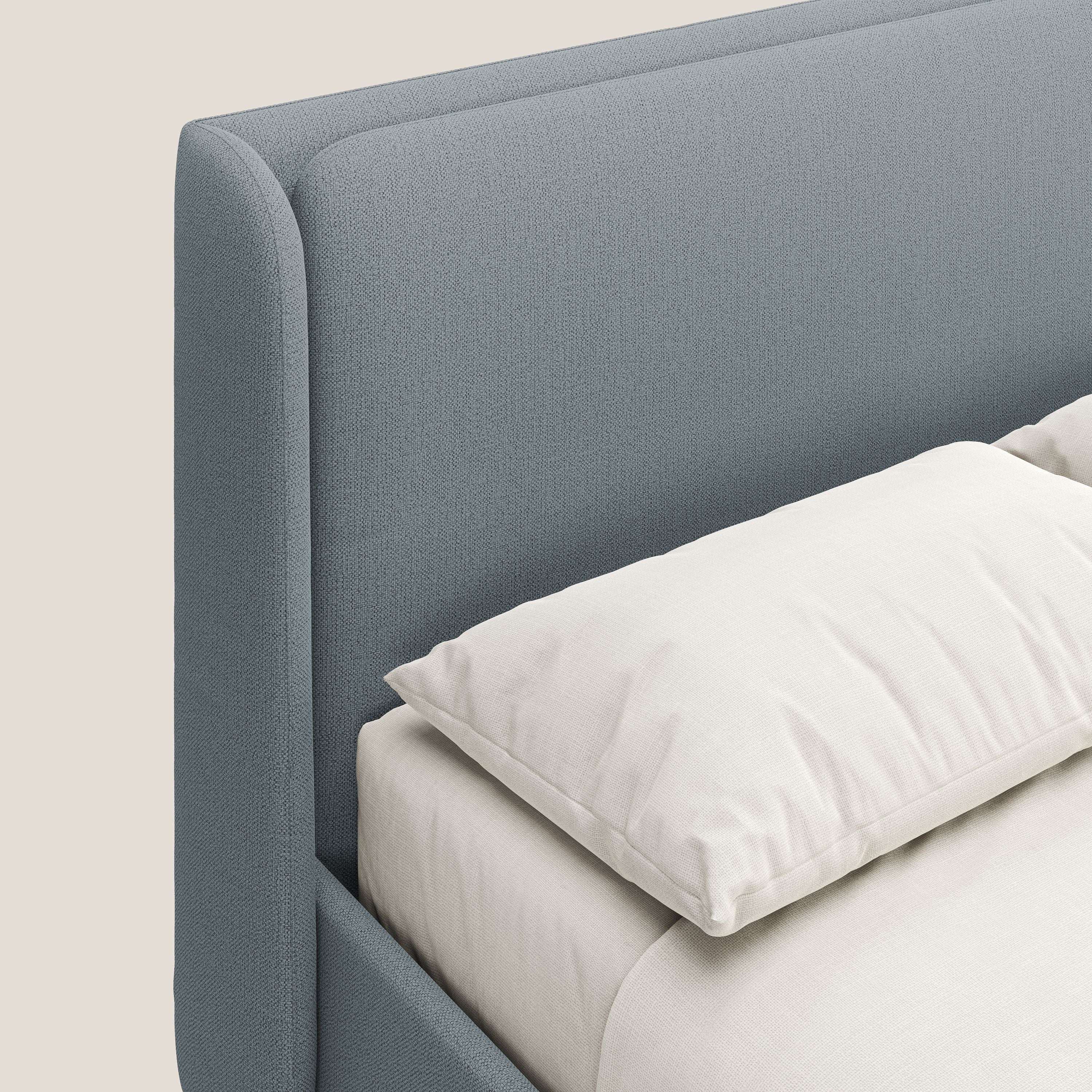 Nadine lit coffre de design et confort italien en tissu imperméable T19 sucre glace - Image 6