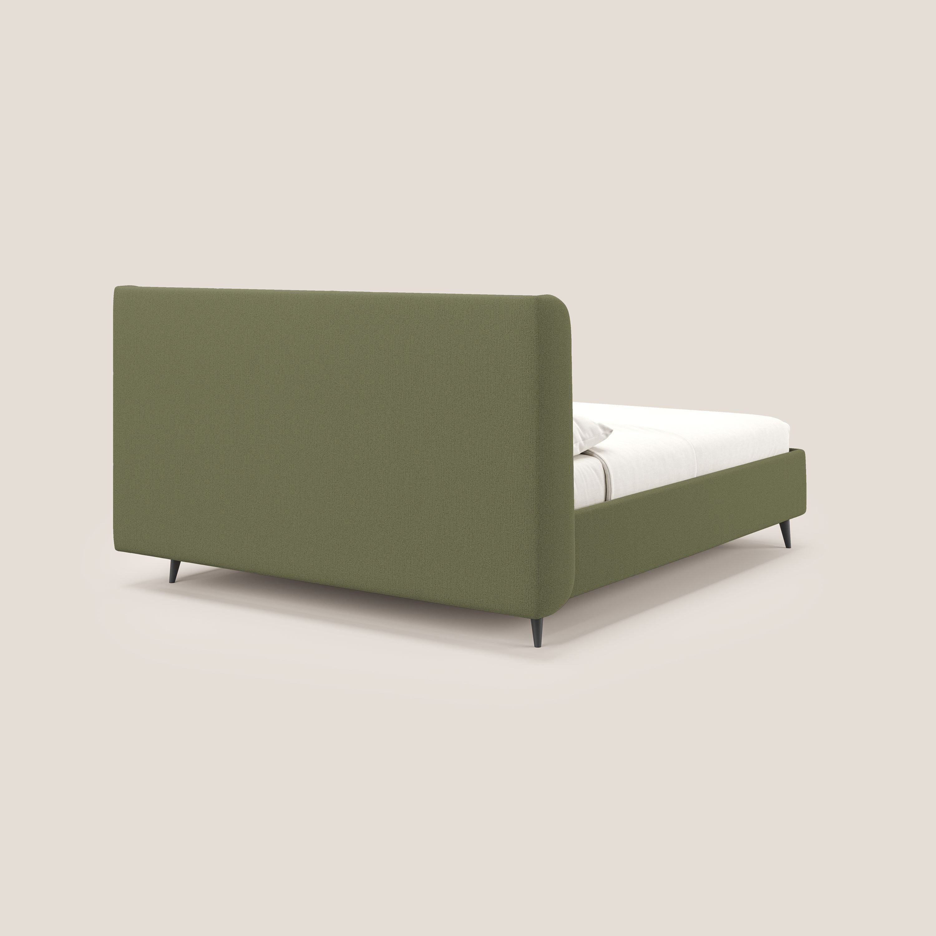 Nadine lit coffre de design et confort italien en tissu imperméable T19 vert - Image 6
