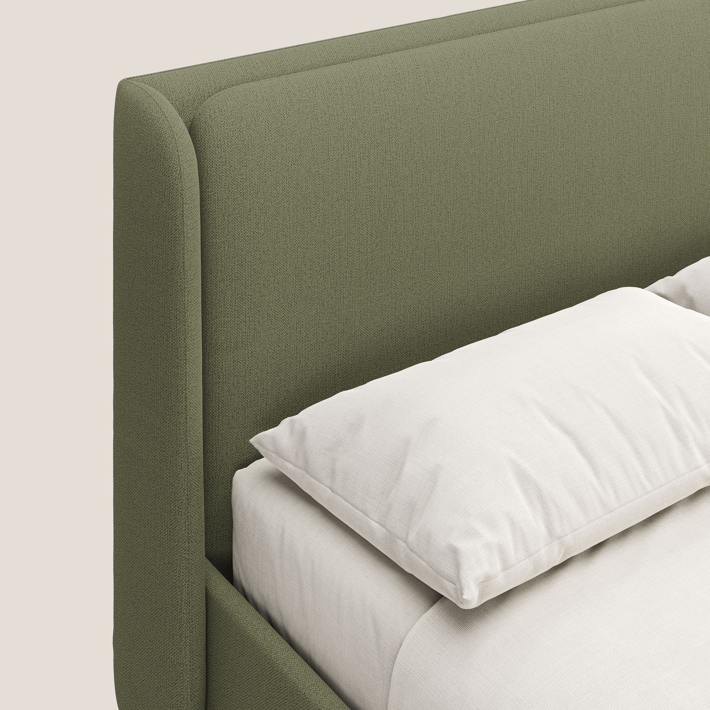 Nadine lit coffre de design et confort italien en tissu imperméable T19 vert - Image 7