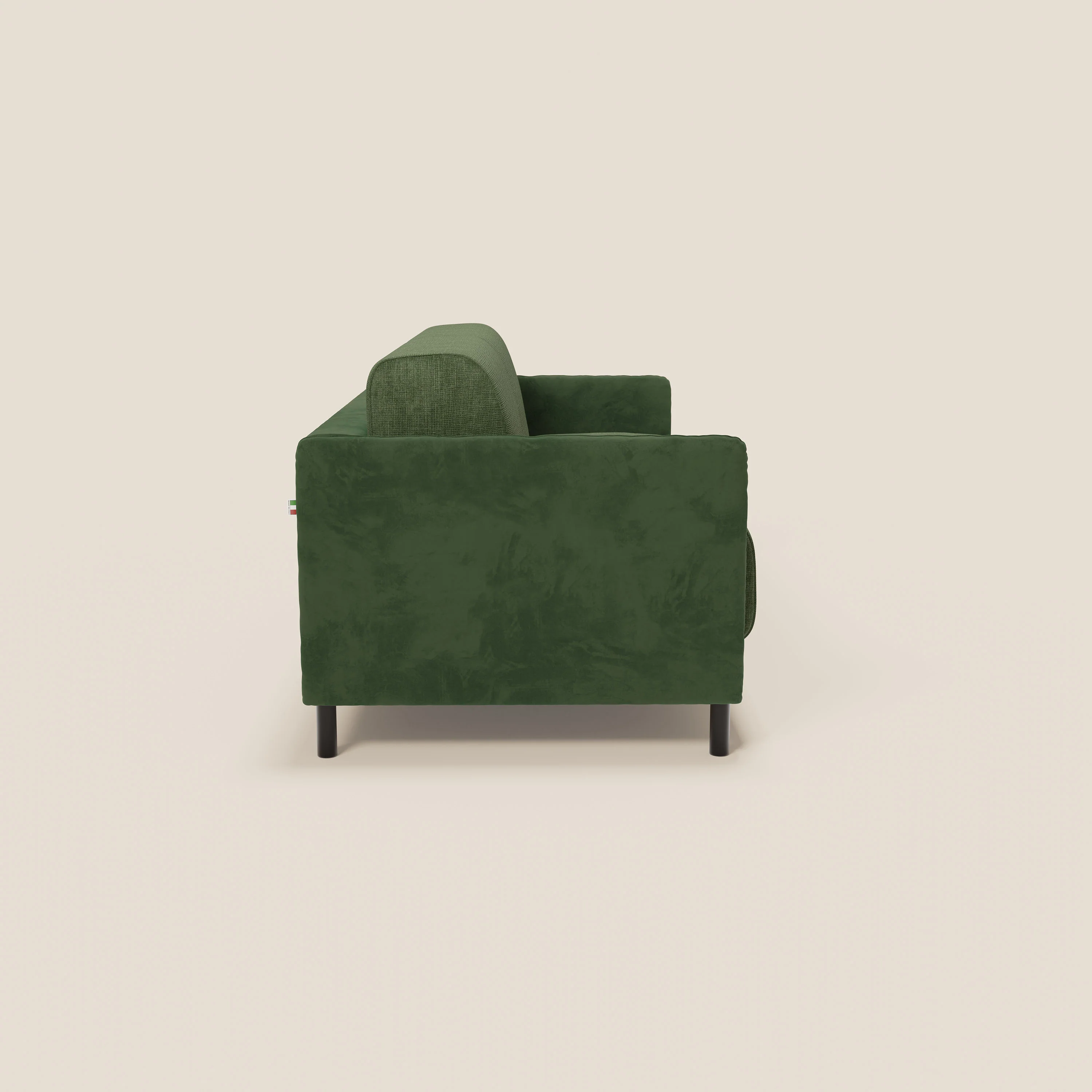 Narciso canapé convertible design avec matelas H18 cm, bicolor, structure en microfibre antitache et revêtement en élégant tissu imperméable T06 vert - vert - Image 6