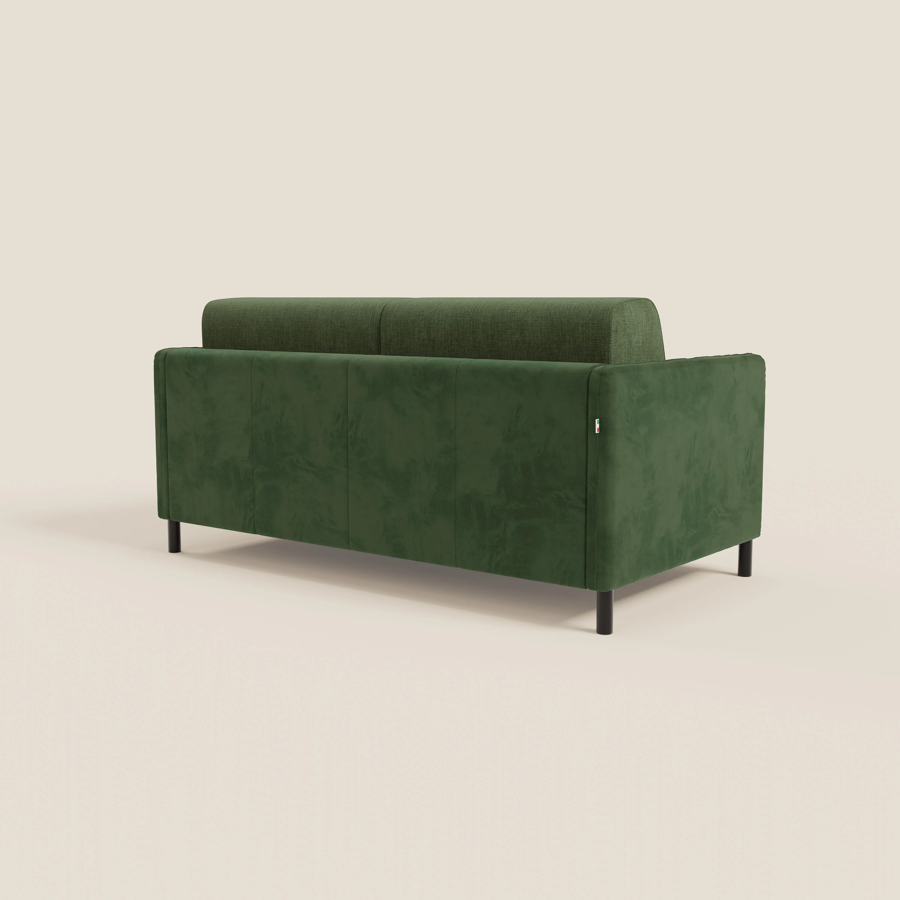 Narciso canapé convertible design avec matelas H18 cm, bicolor, structure en microfibre antitache et revêtement en élégant tissu imperméable T06 vert - vert - Image 7