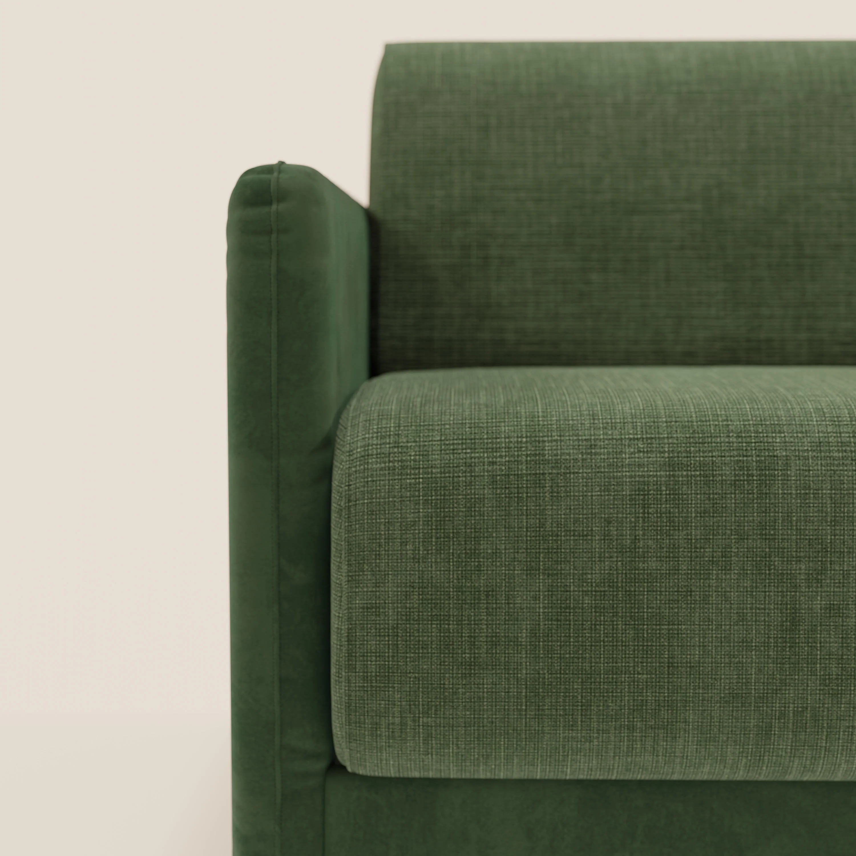 Narciso canapé convertible design avec matelas H18 cm, bicolor, structure en microfibre antitache et revêtement en élégant tissu imperméable T06 vert - vert - Image 9
