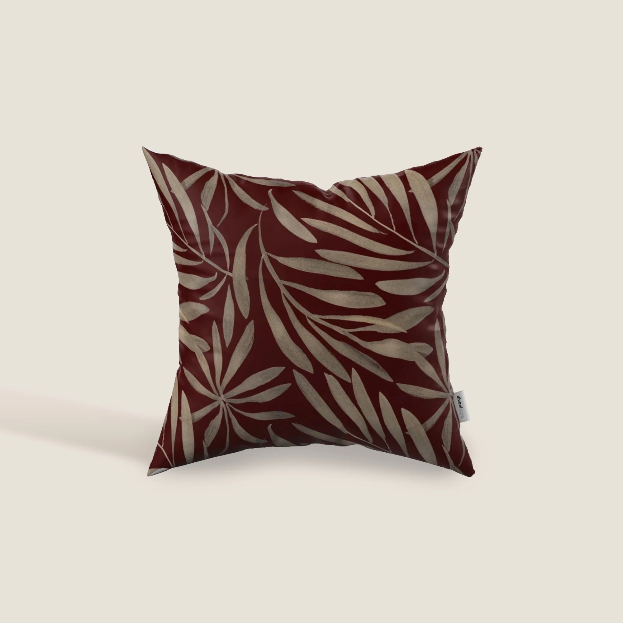 Nature coussins en velours imperméable rouge
