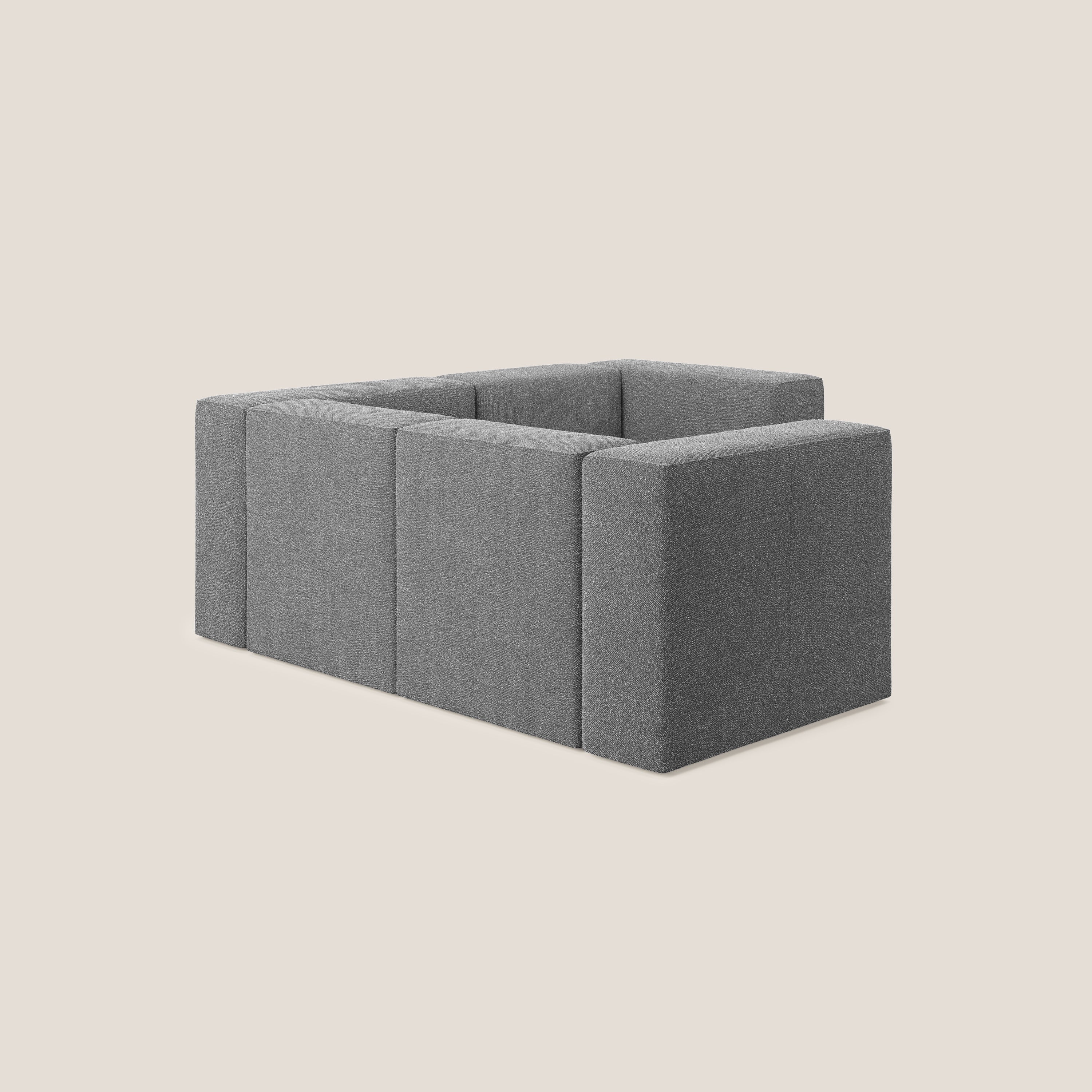 Nettuno canapé d'angle reversible modulable en bouclette douce T07 anthracite - Image 4