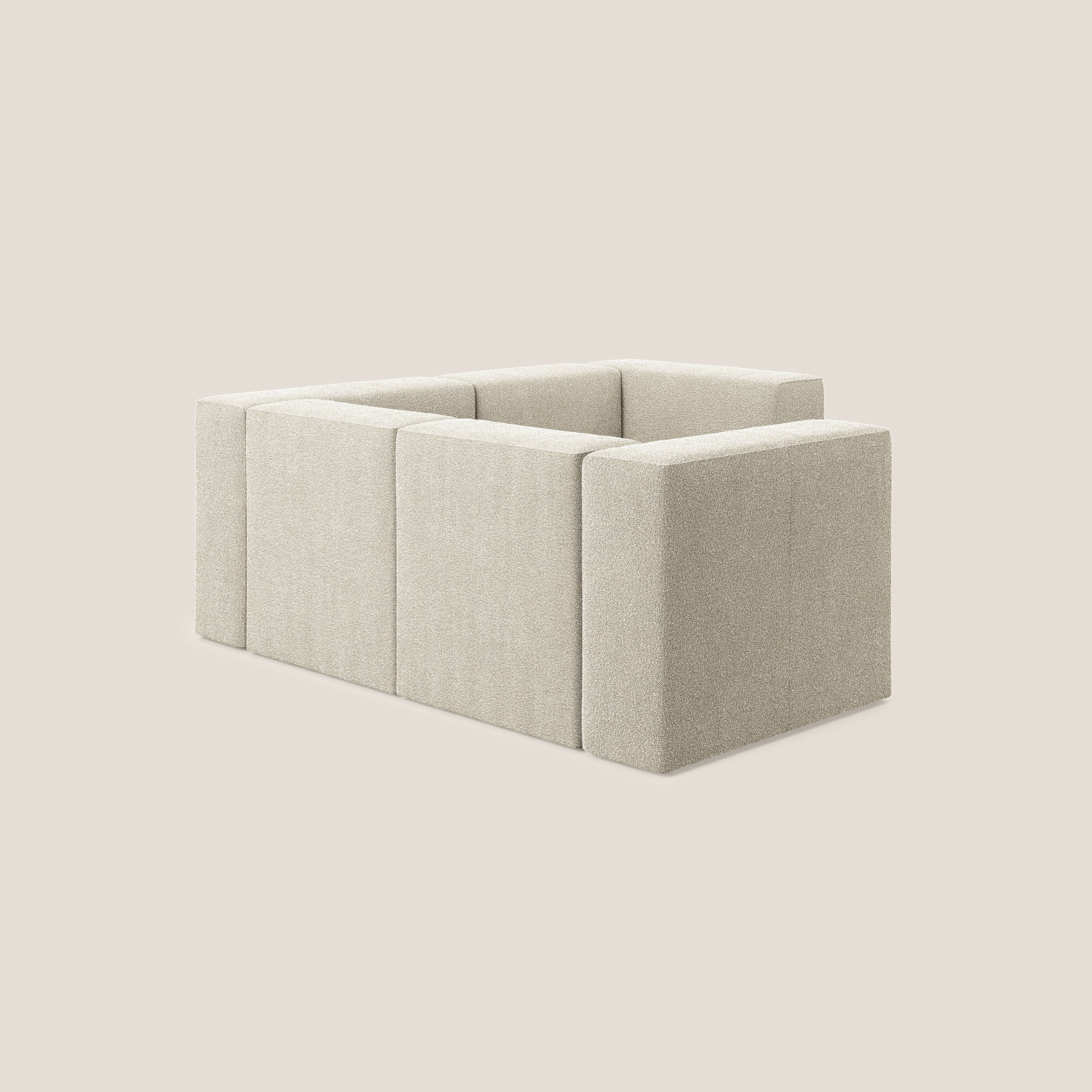 Nettuno canapé d'angle reversible modulable en bouclette douce T07 beige - Image 4