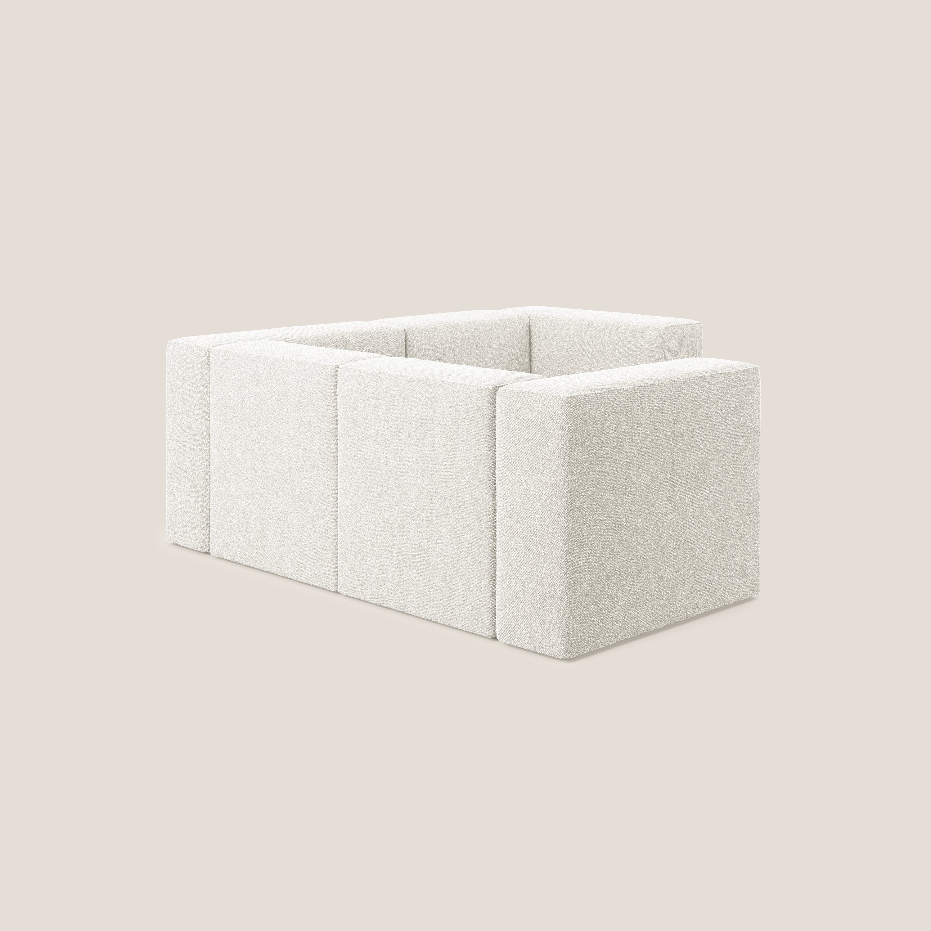 Nettuno canapé d'angle reversible modulable en bouclette douce T07 blanc - Image 4