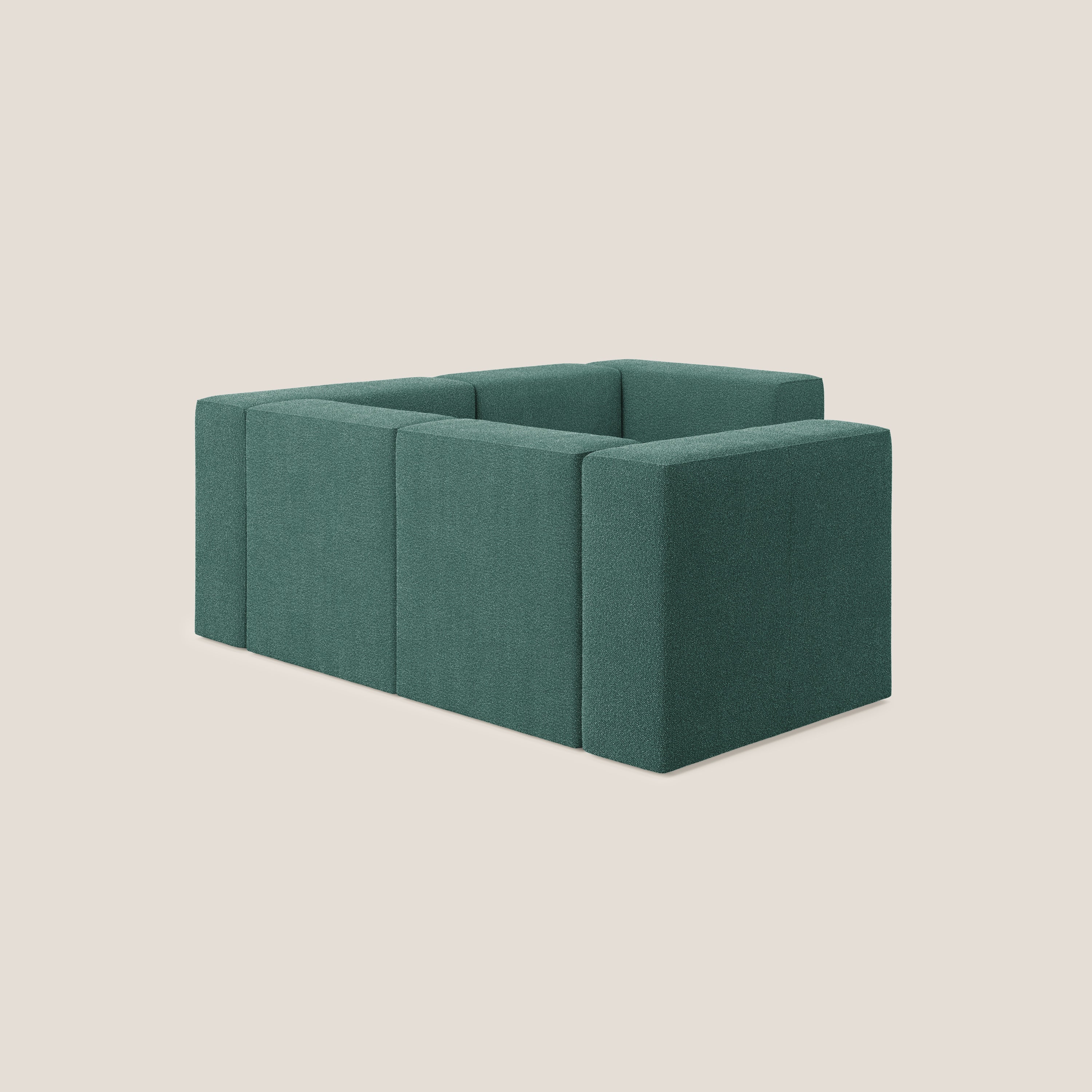 Nettuno canapé d'angle reversible modulable en bouclette douce T07 vert - Image 4