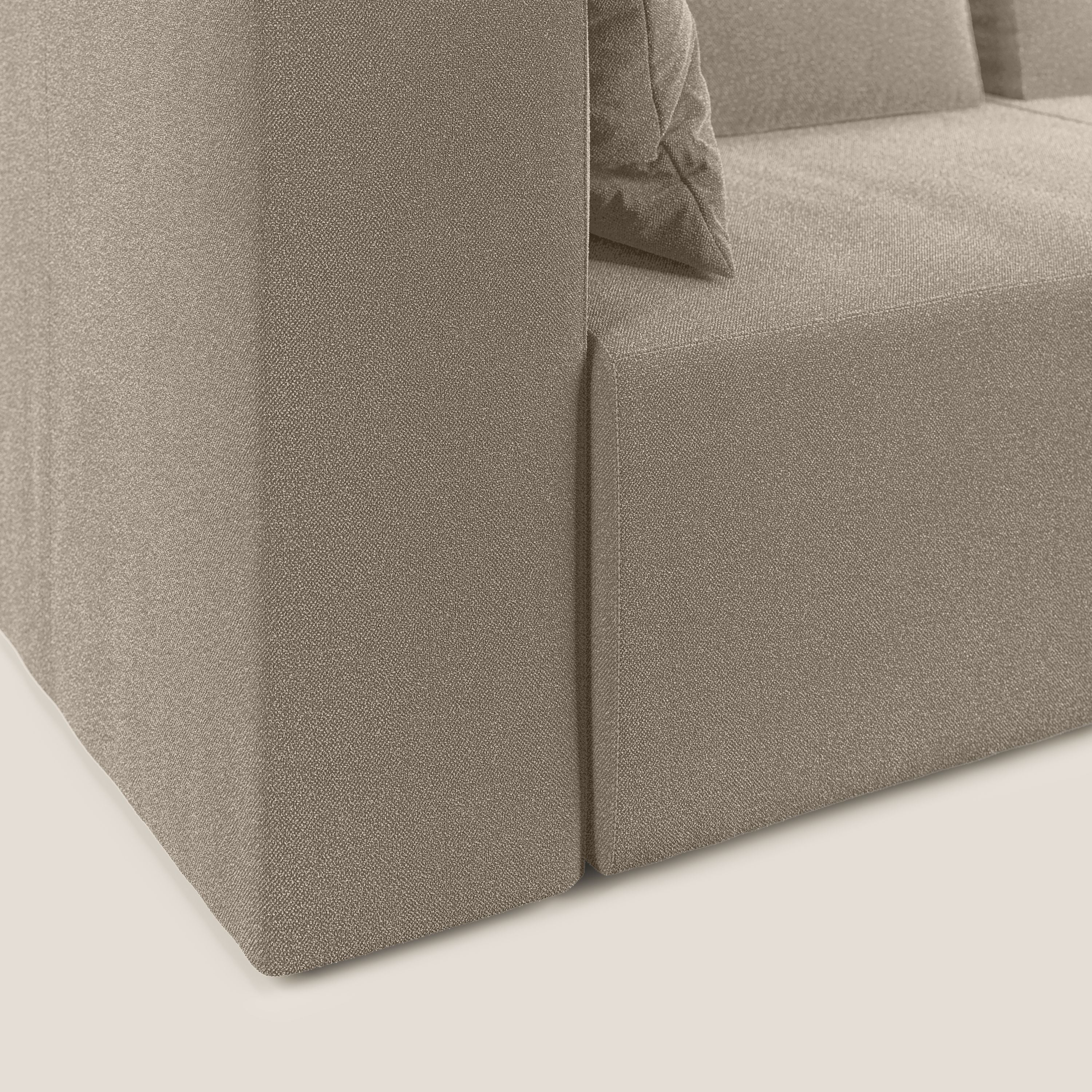 Nettuno canapé d'angle modulable en bouclette douce T07 beige - Image 6