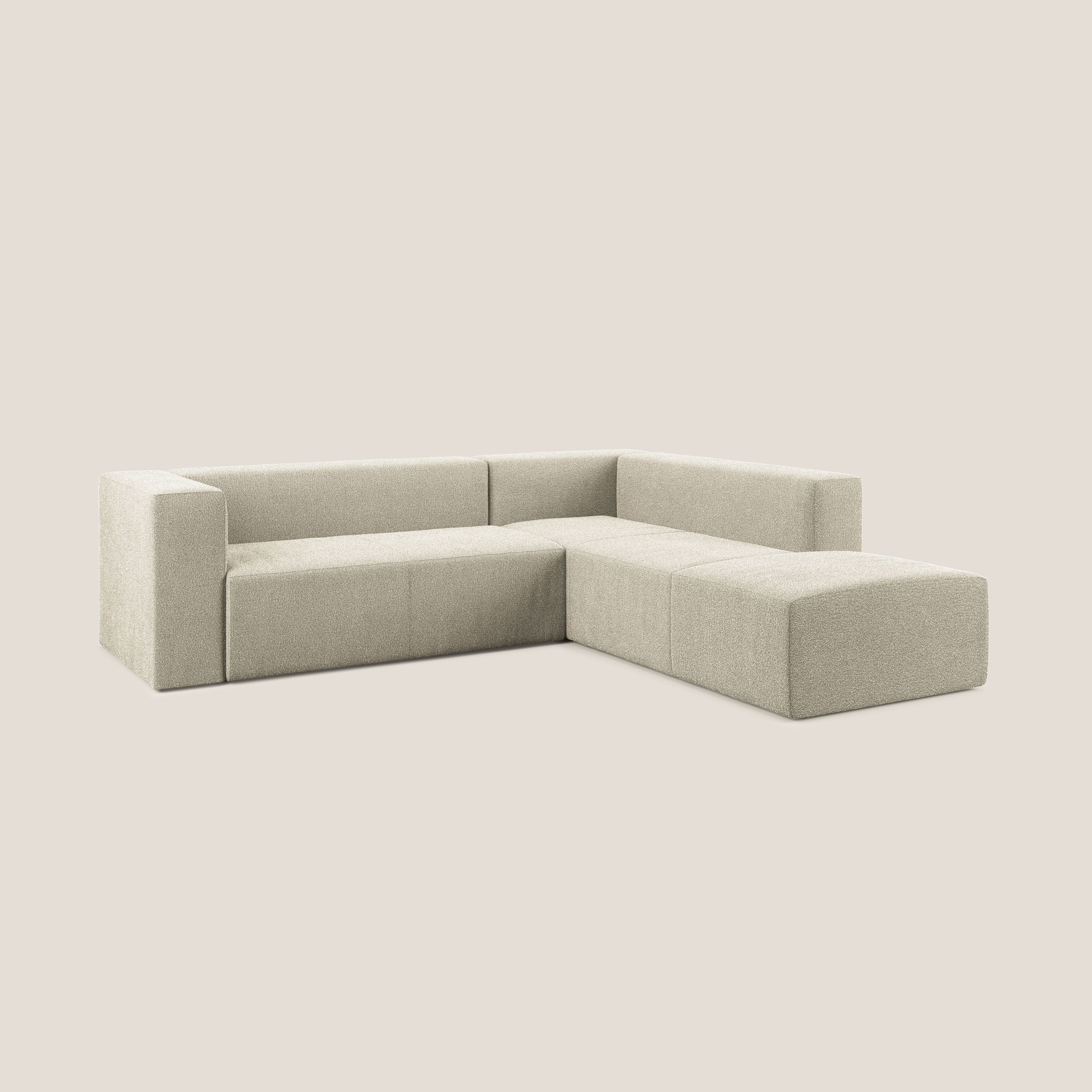 Nettuno canapé d'angle modulable en bouclette douce T07 beige - Image 3