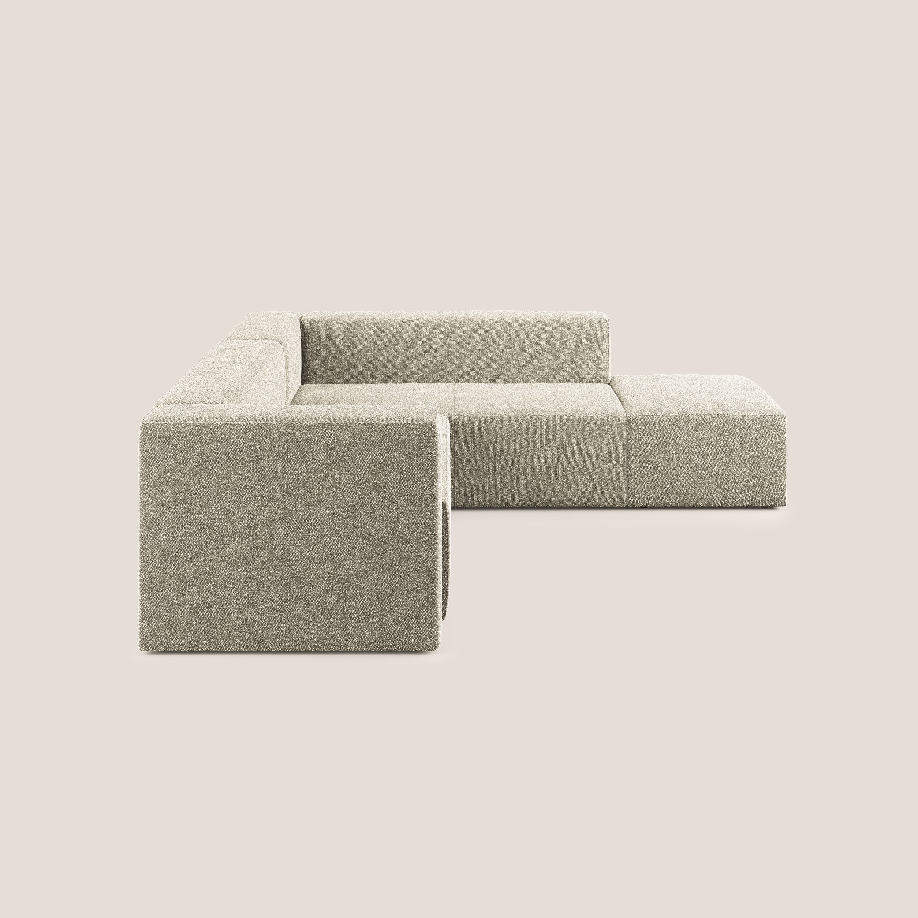 Nettuno canapé d'angle modulable en bouclette douce T07 beige - Image 5
