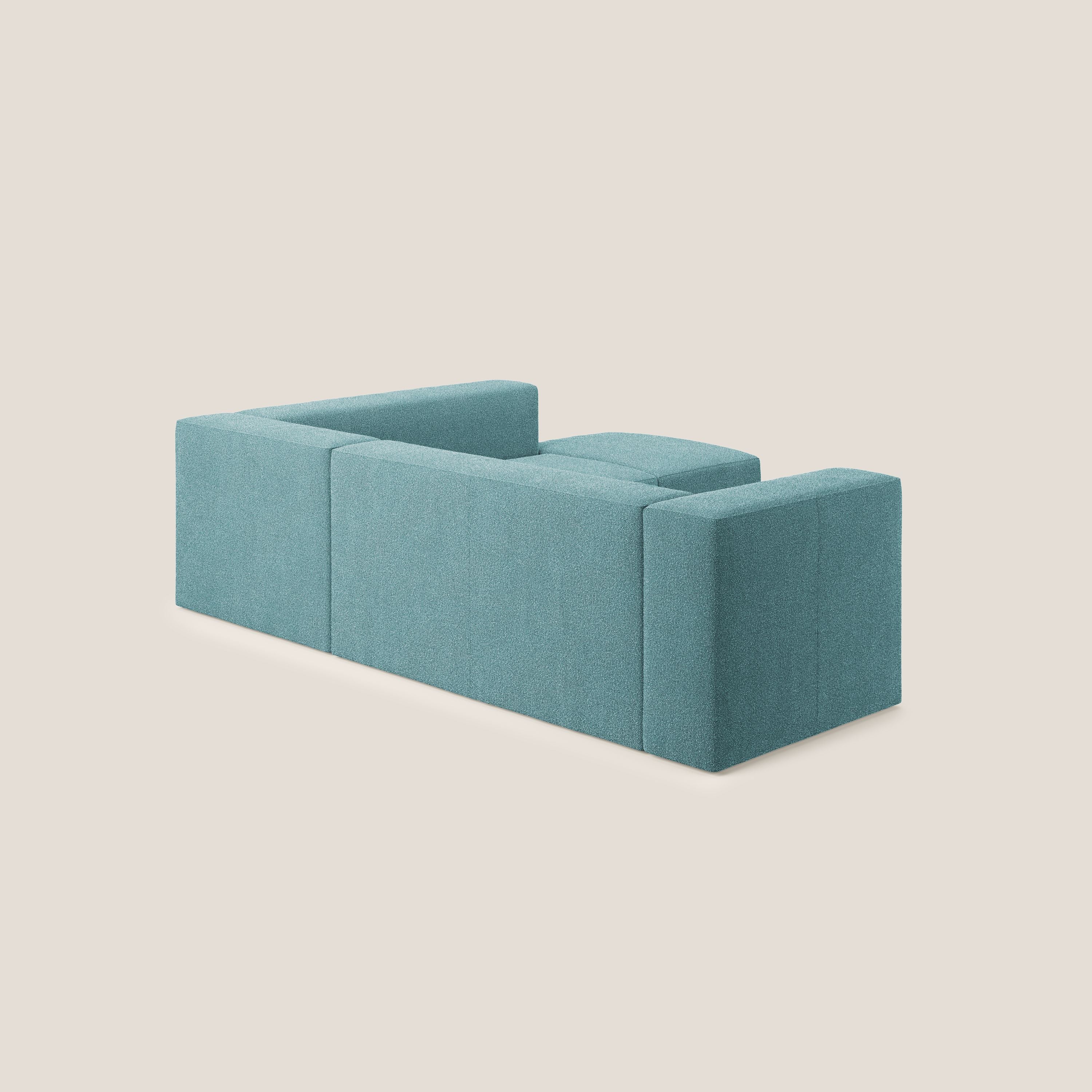 Nettuno canapé d'angle modulable en bouclette douce T07 bleu ciel - Image 4