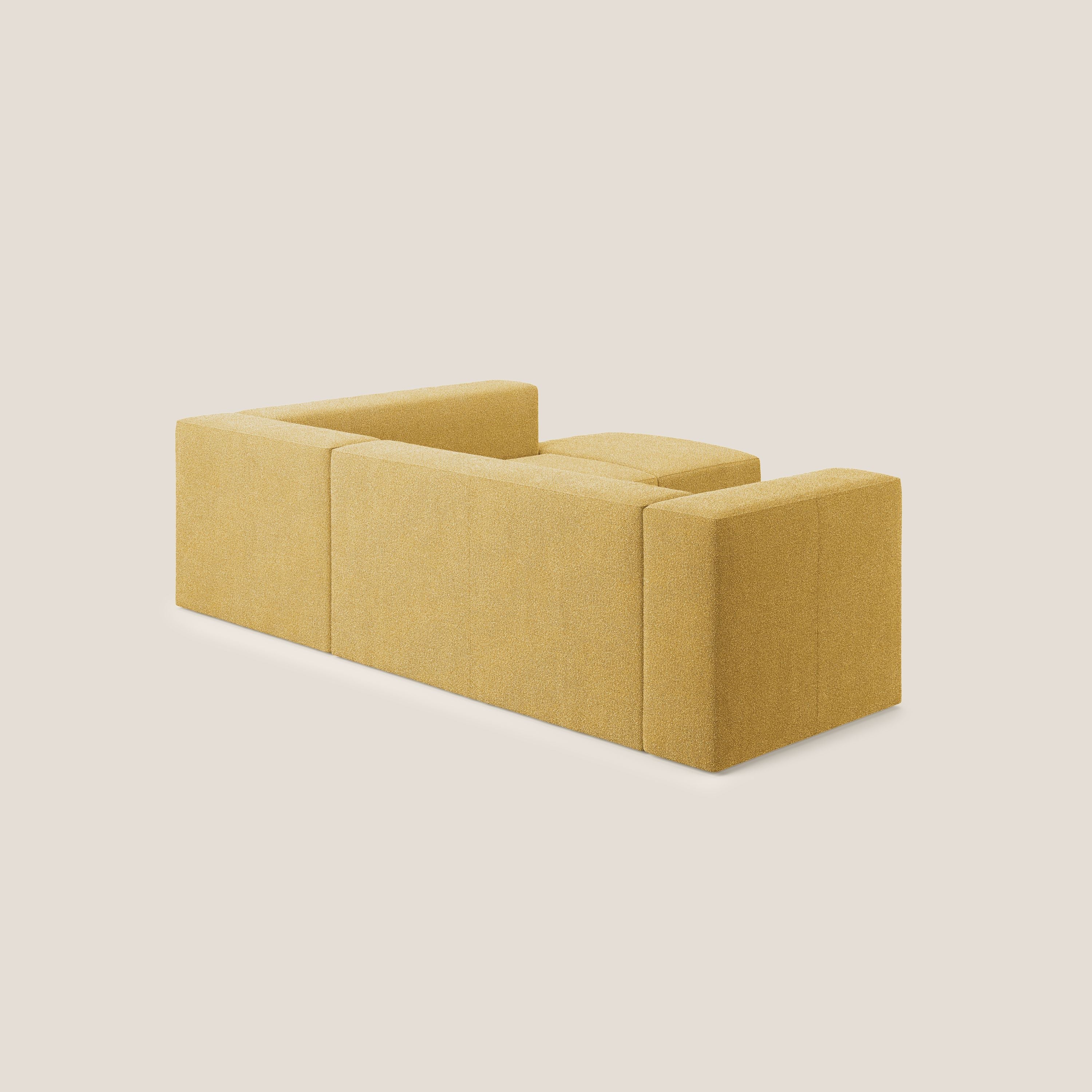 Nettuno canapé d'angle modulable en bouclette douce T07 jaune - Image 4