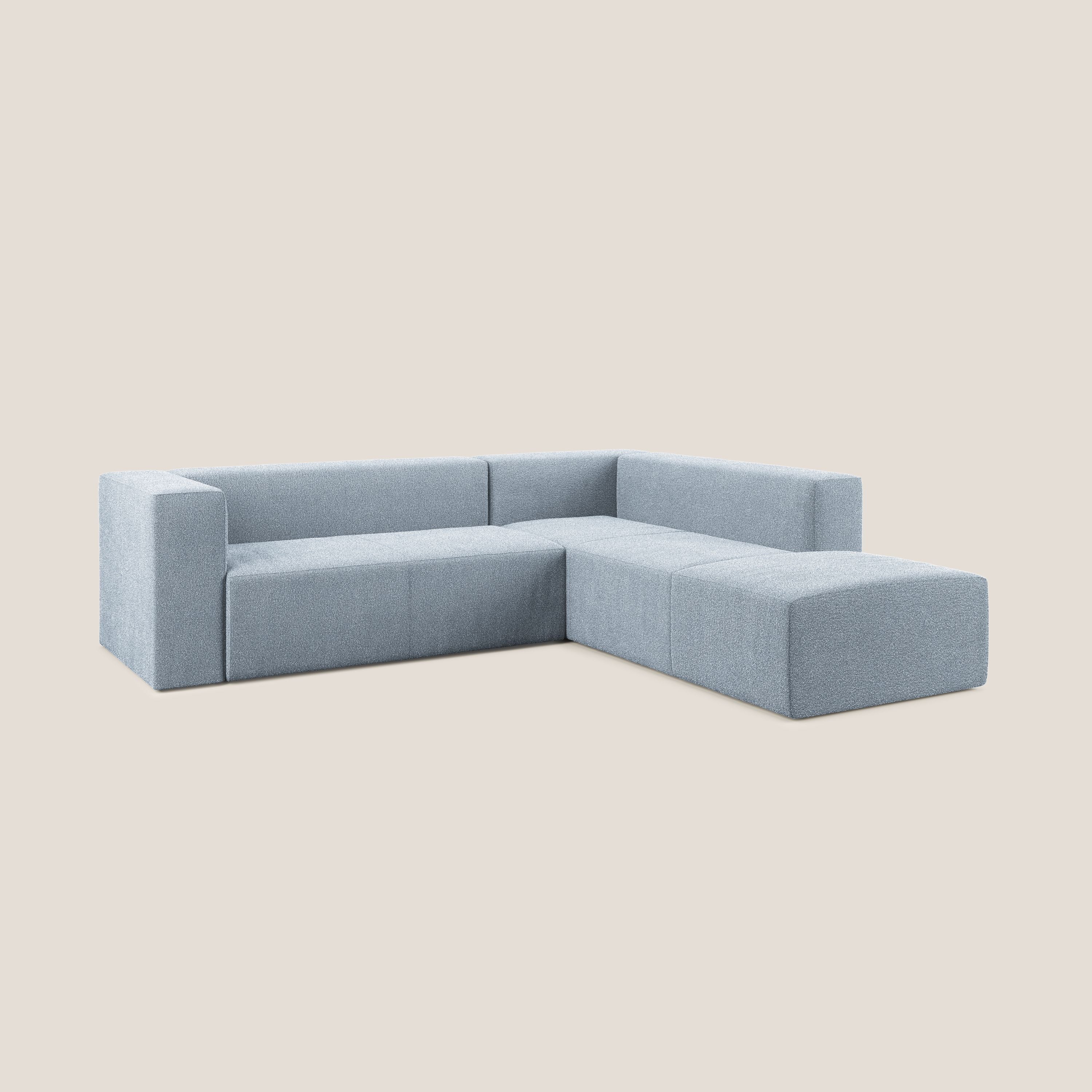 Nettuno canapé d'angle modulable en bouclette douce T07 sucre glace - Image 2