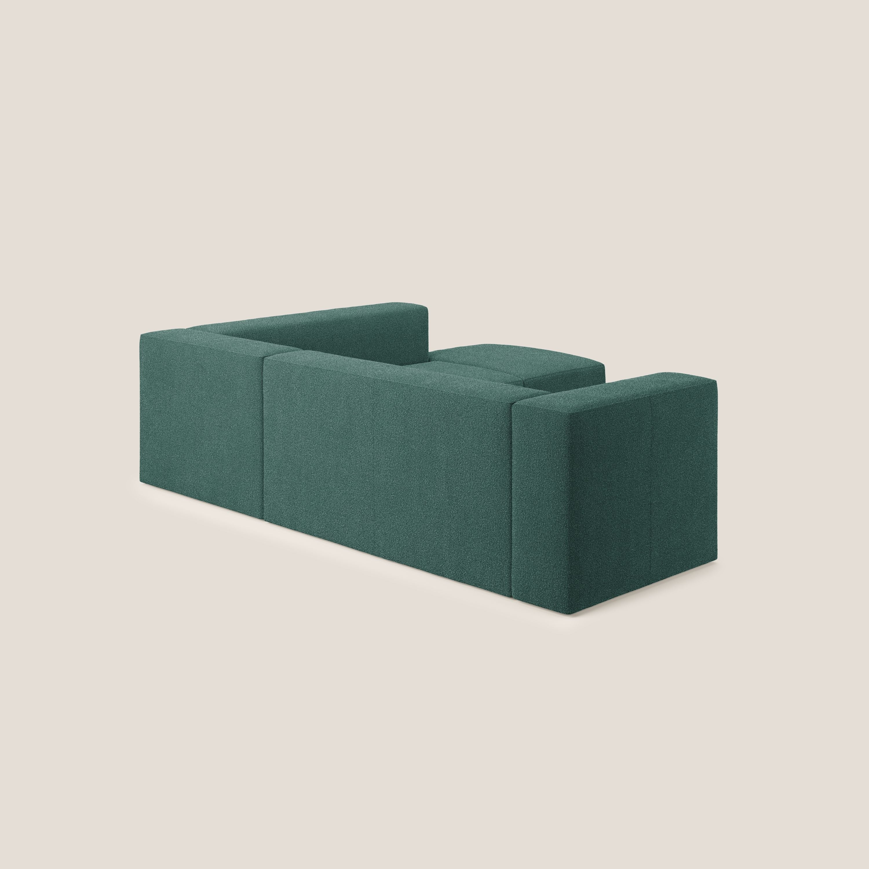 Nettuno canapé d'angle modulable en bouclette douce T07 vert - Image 4