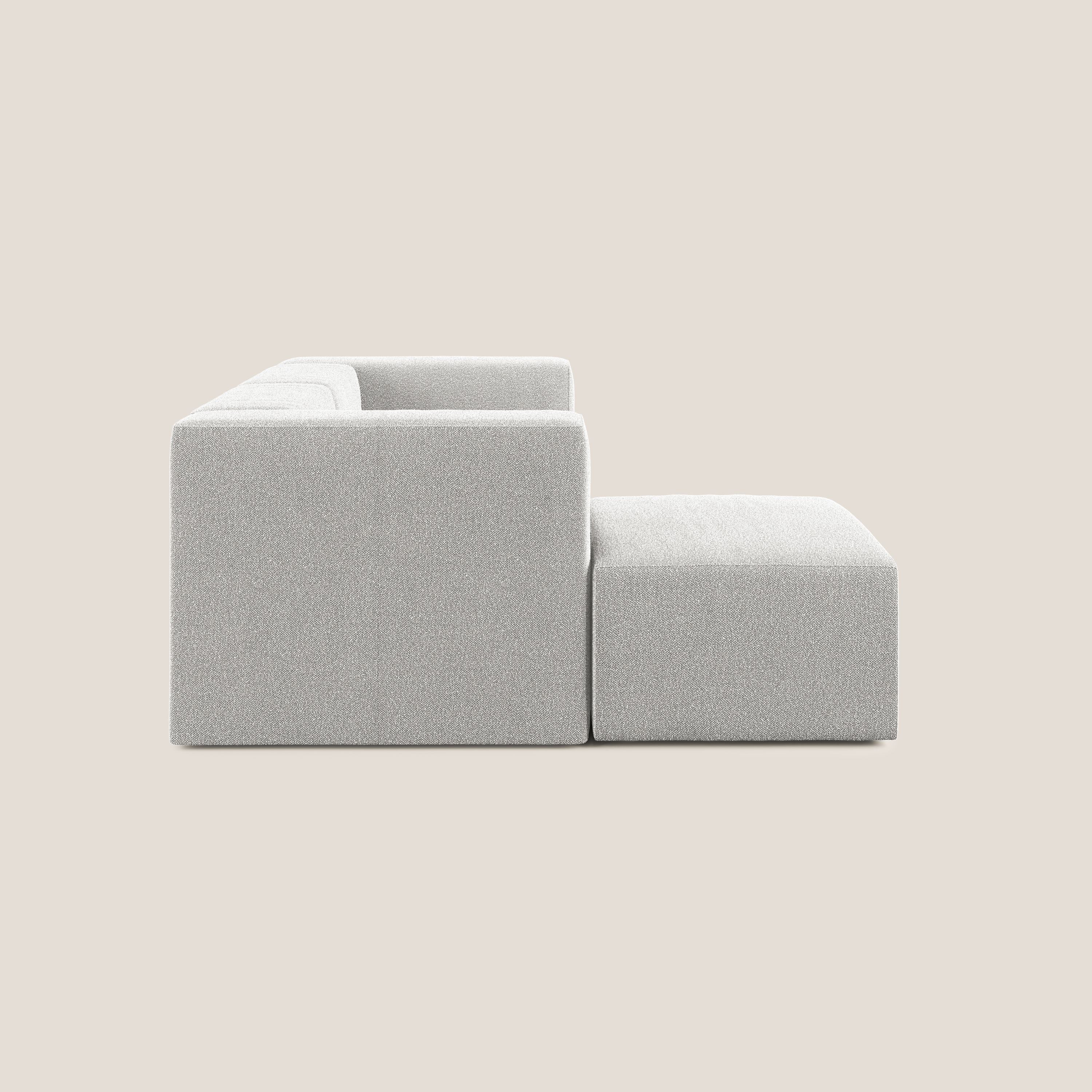 Nettuno canapé d'angle reversible modulable en bouclette douce T07 gris - Image 3