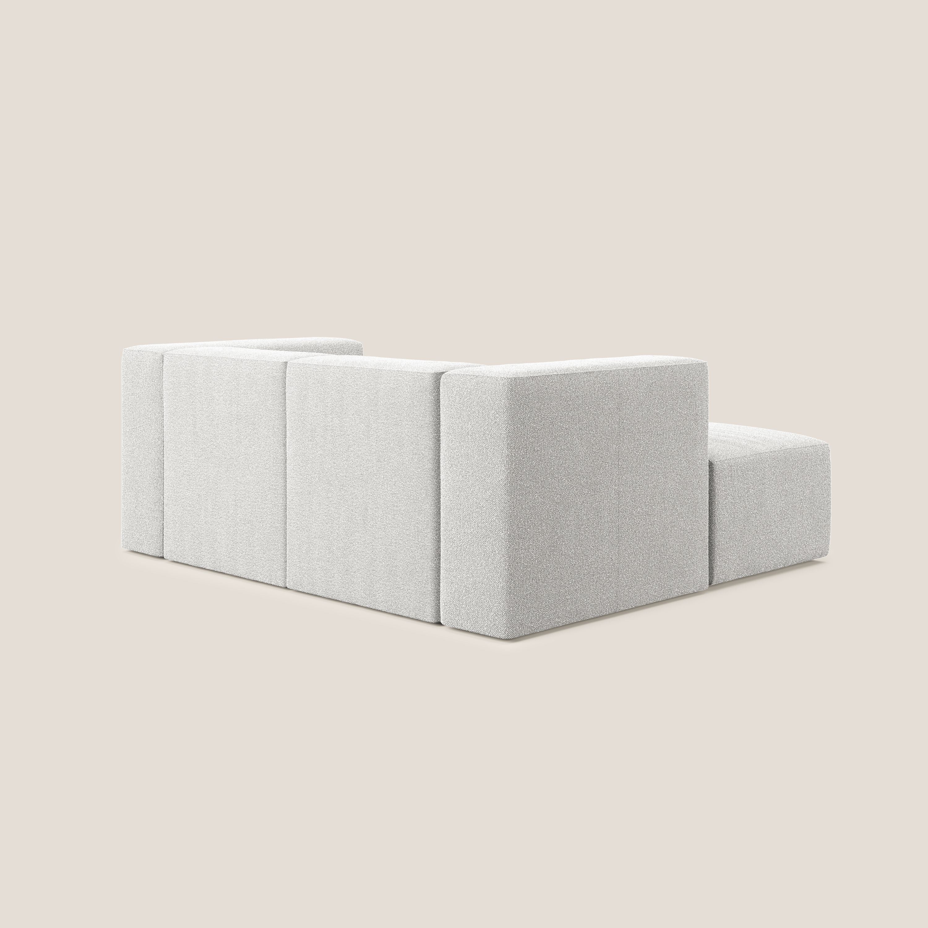 Nettuno canapé d'angle reversible modulable en bouclette douce T07 gris - Image 4