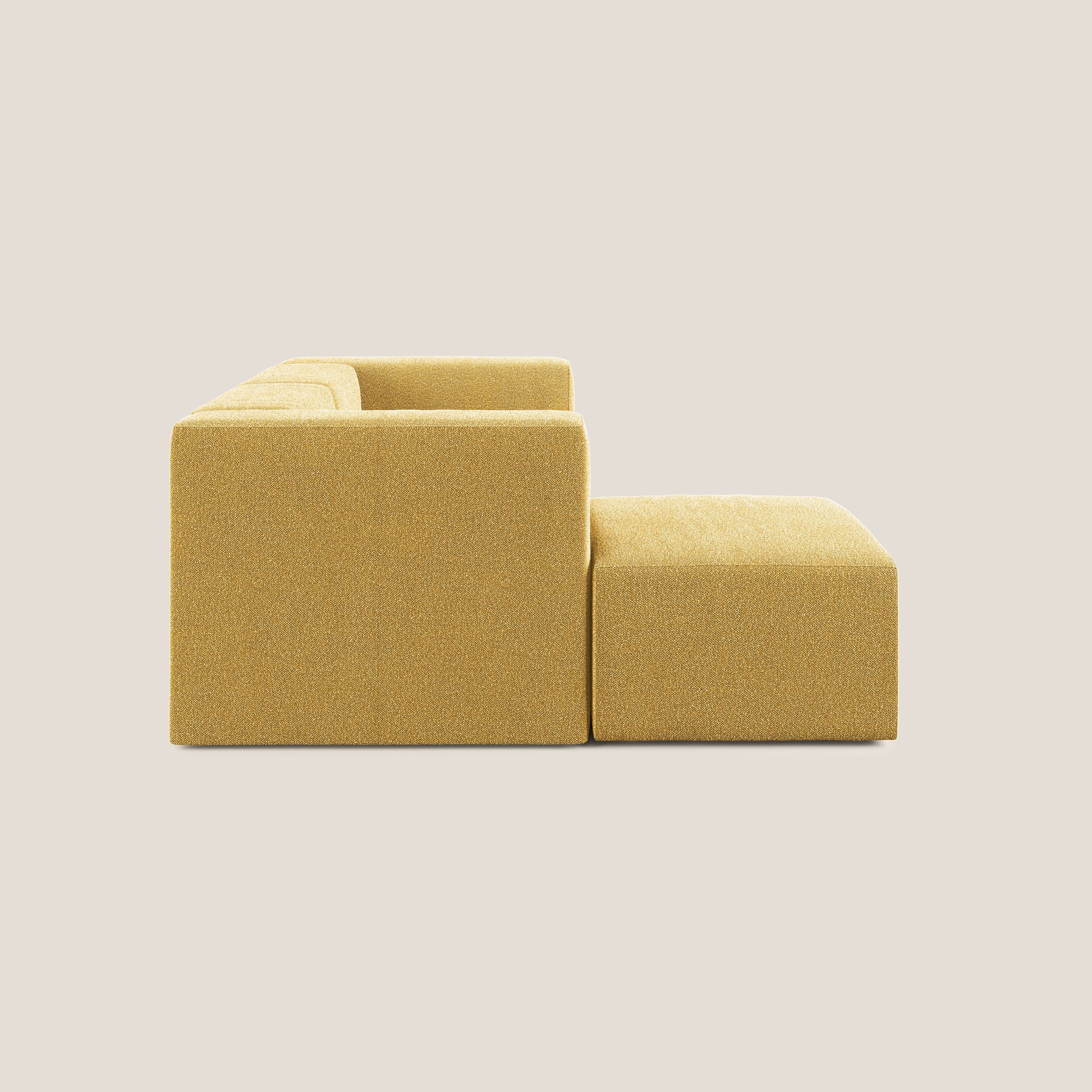 Nettuno canapé d'angle reversible modulable en bouclette douce T07 jaune - Image 3