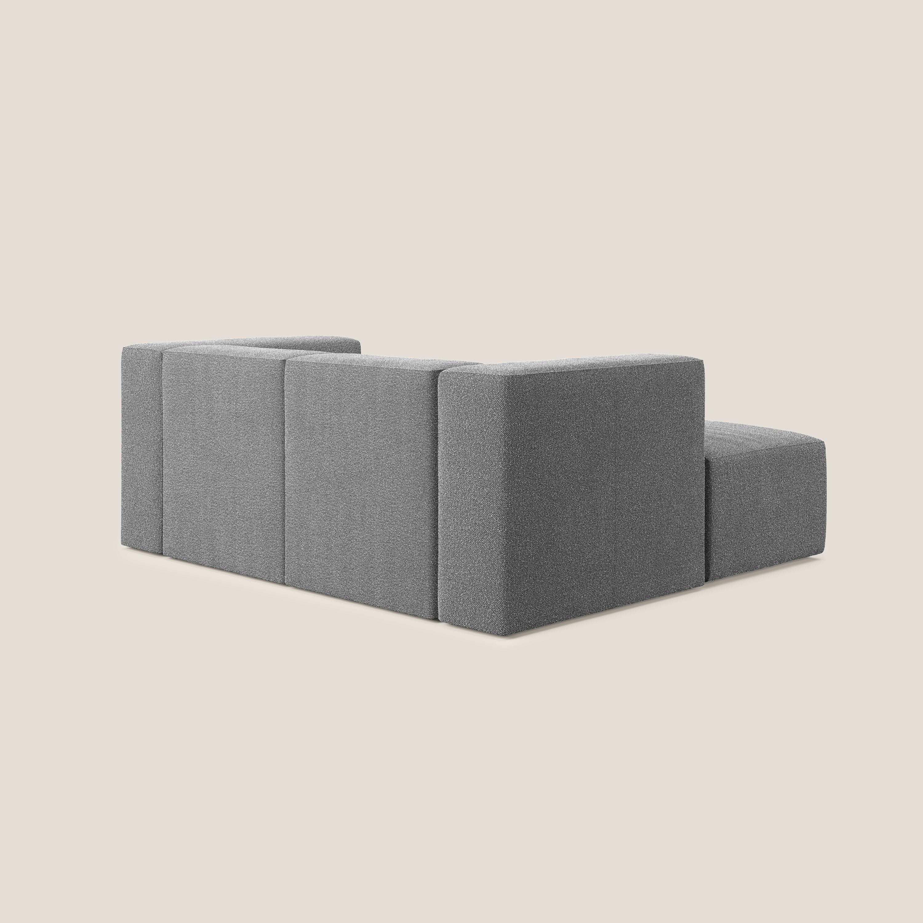 Nettuno canapé d'angle reversible modulable en bouclette douce T07 anthracite - Image 4