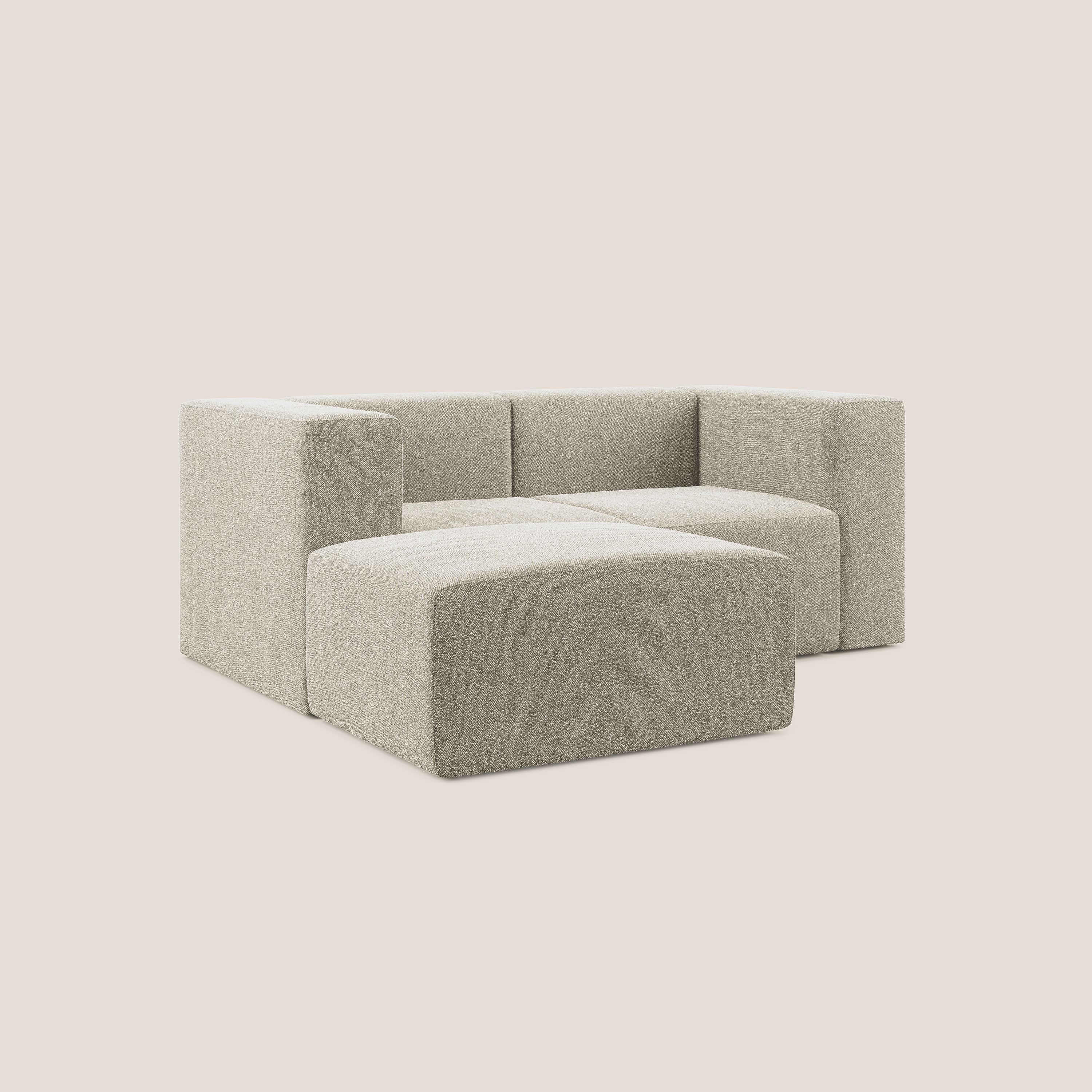 Nettuno canapé d'angle reversible modulable en bouclette douce T07 beige - Image 2