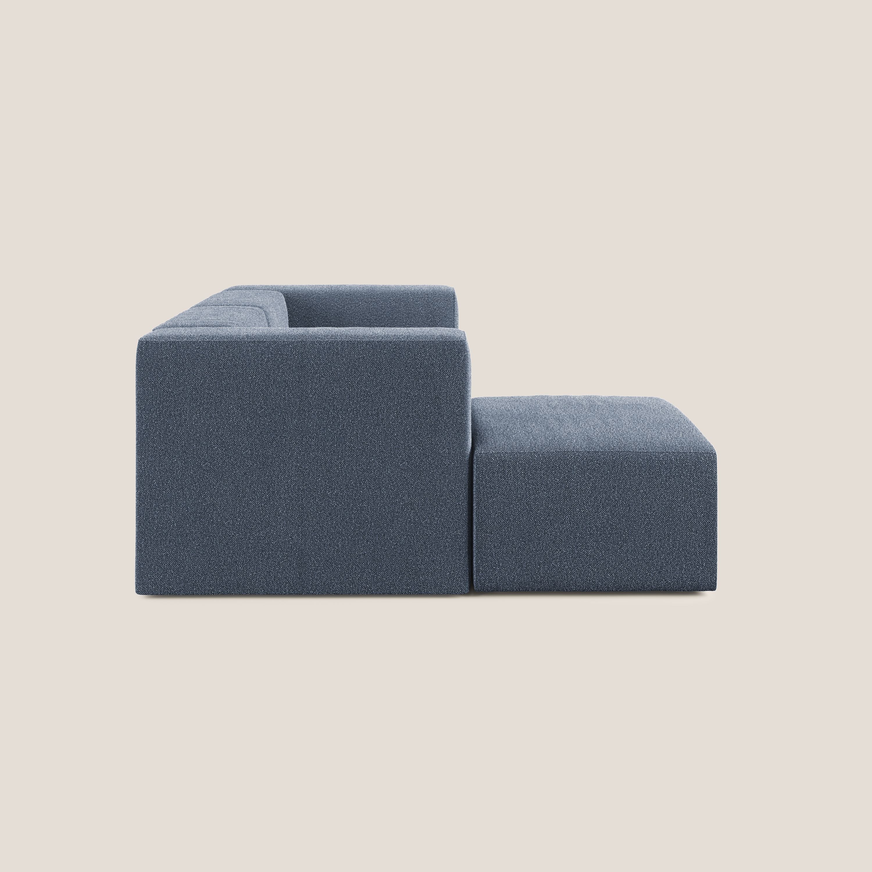 Nettuno canapé d'angle reversible modulable en bouclette douce T07 bleu - Image 3