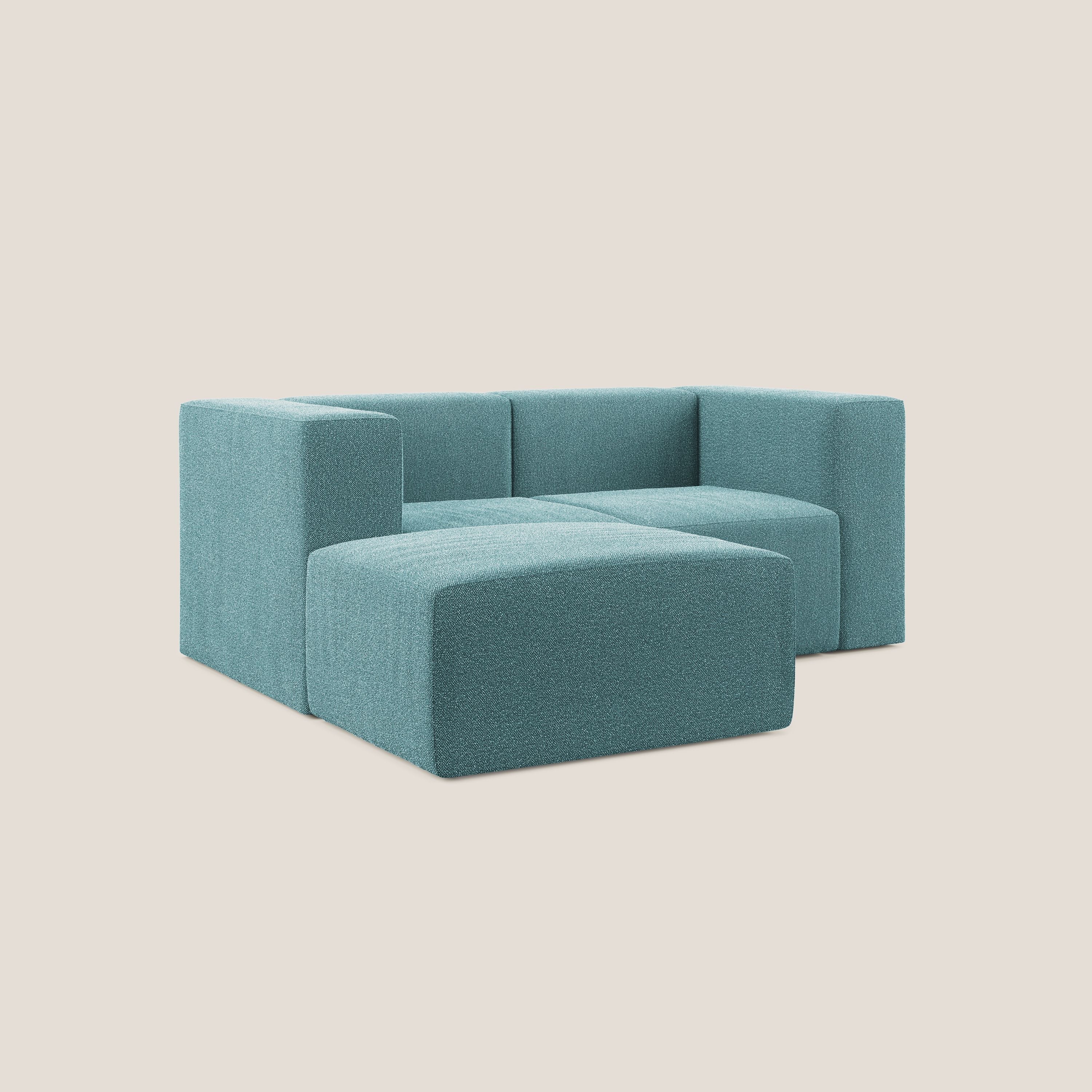 Nettuno canapé d'angle reversible modulable en bouclette douce T07 bleu ciel - Image 2