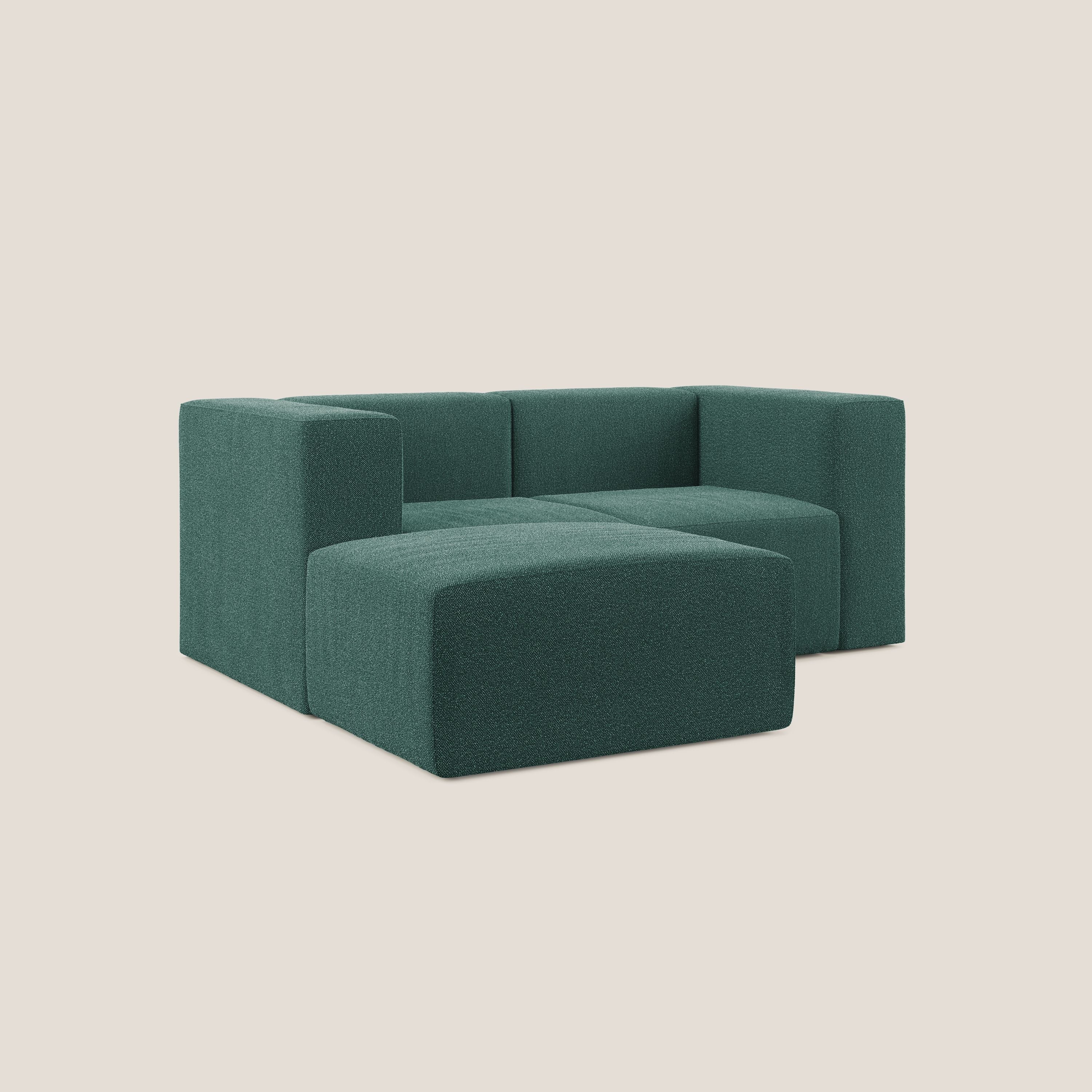 Nettuno canapé d'angle reversible modulable en bouclette douce T07 vert - Image 2