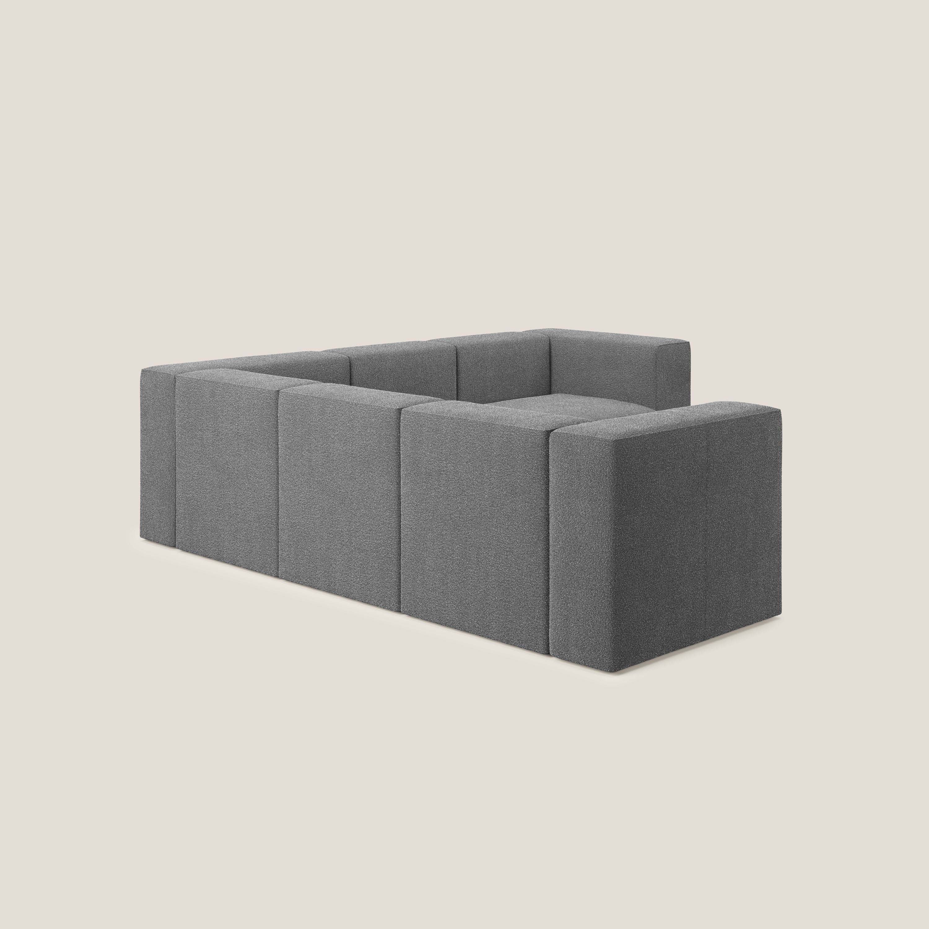 Nettuno canapé d'angle reversible modulable en bouclette douce T07 anthracite - Image 5
