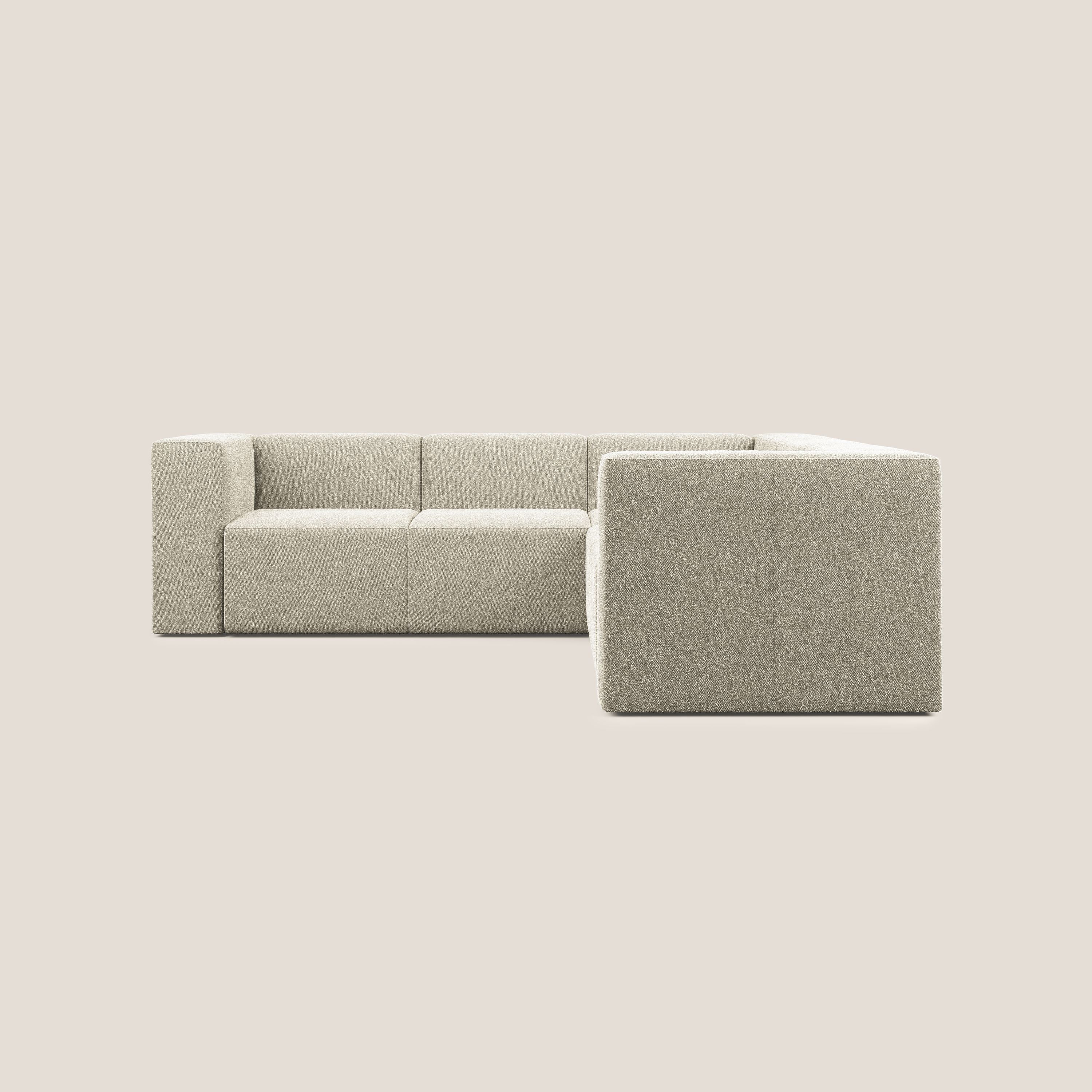 Nettuno canapé d'angle reversible modulable en bouclette douce T07 beige - Image 3