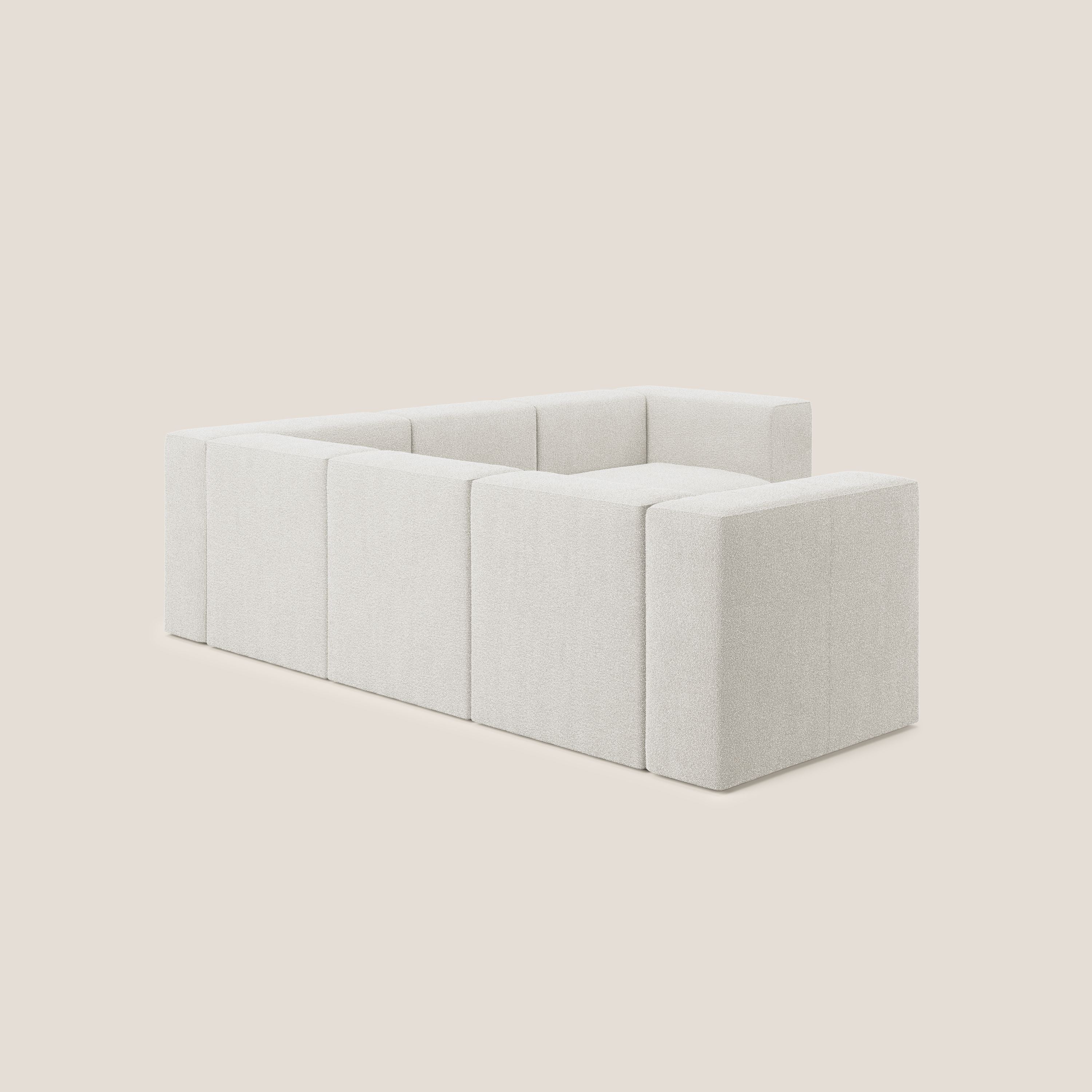 Nettuno canapé d'angle reversible modulable en bouclette douce T07 blanc - Image 4