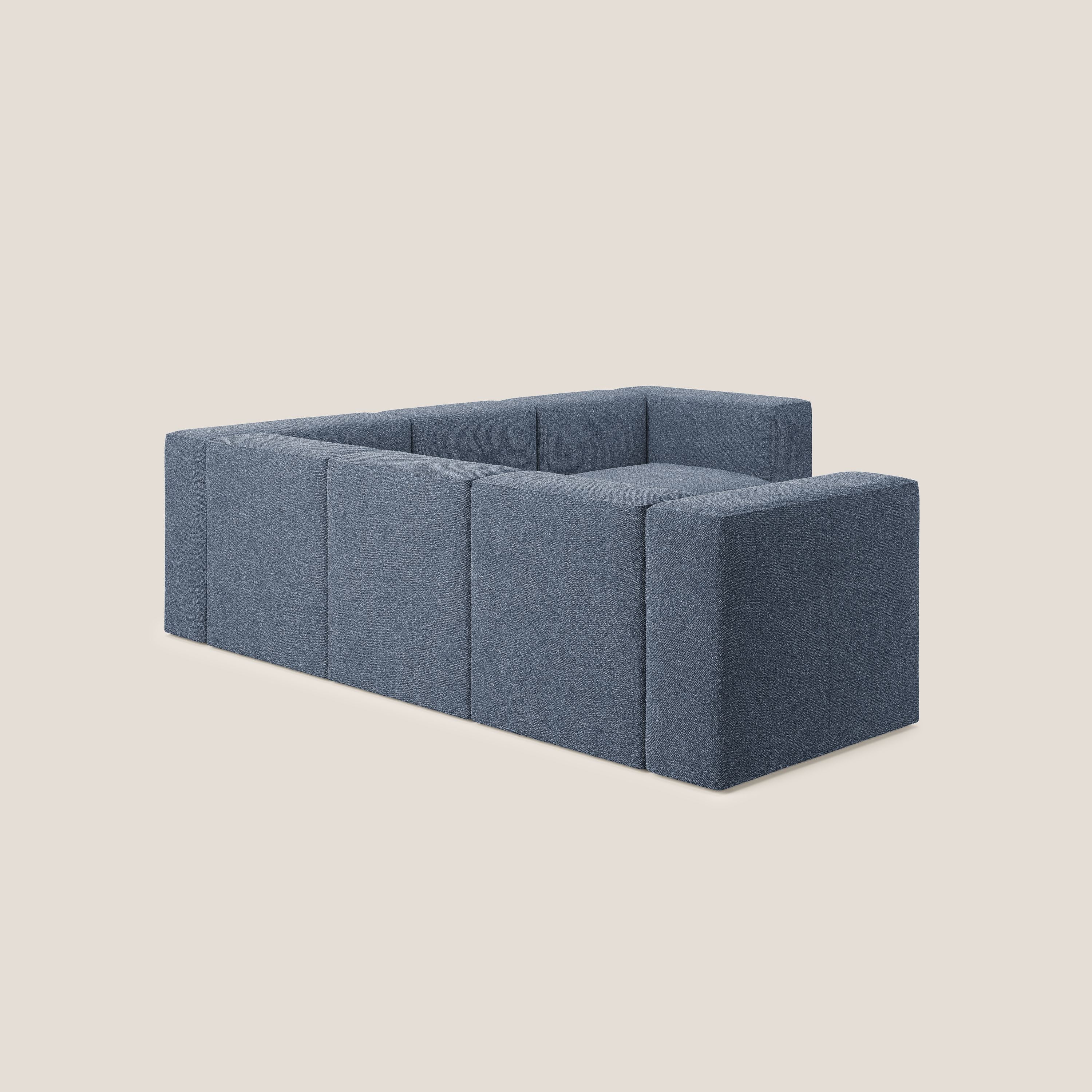 Nettuno canapé d'angle reversible modulable en bouclette douce T07 bleu - Image 4