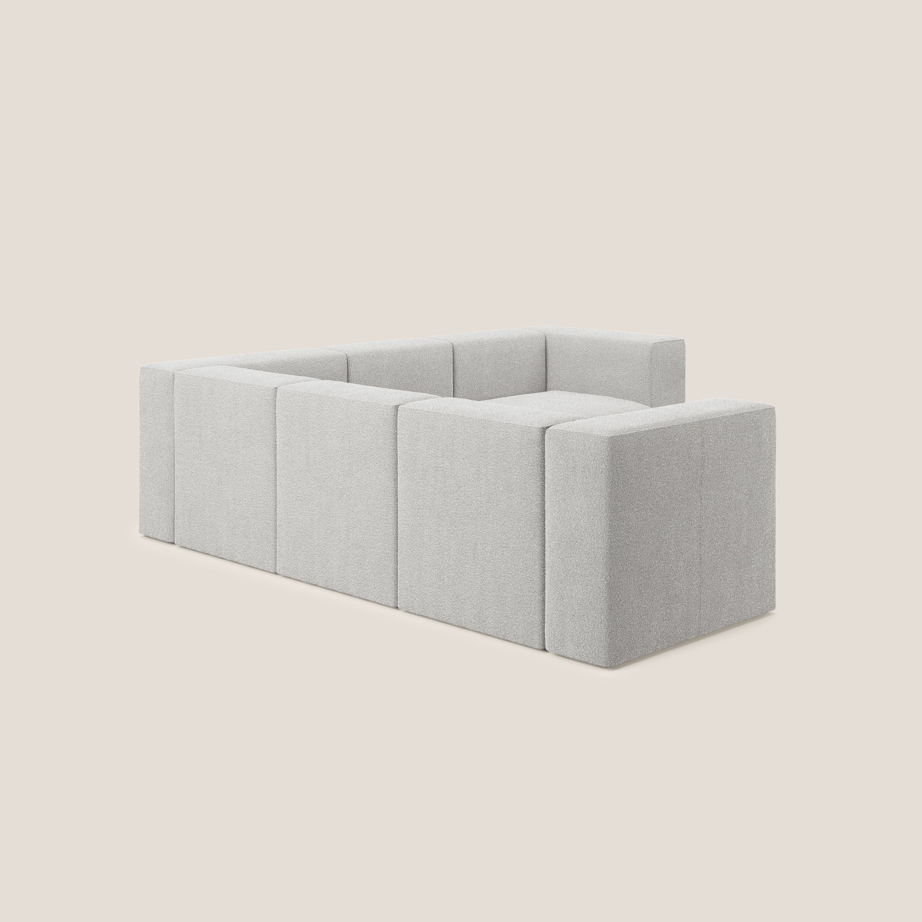 Nettuno canapé d'angle reversible modulable en bouclette douce T07 gris - Image 4