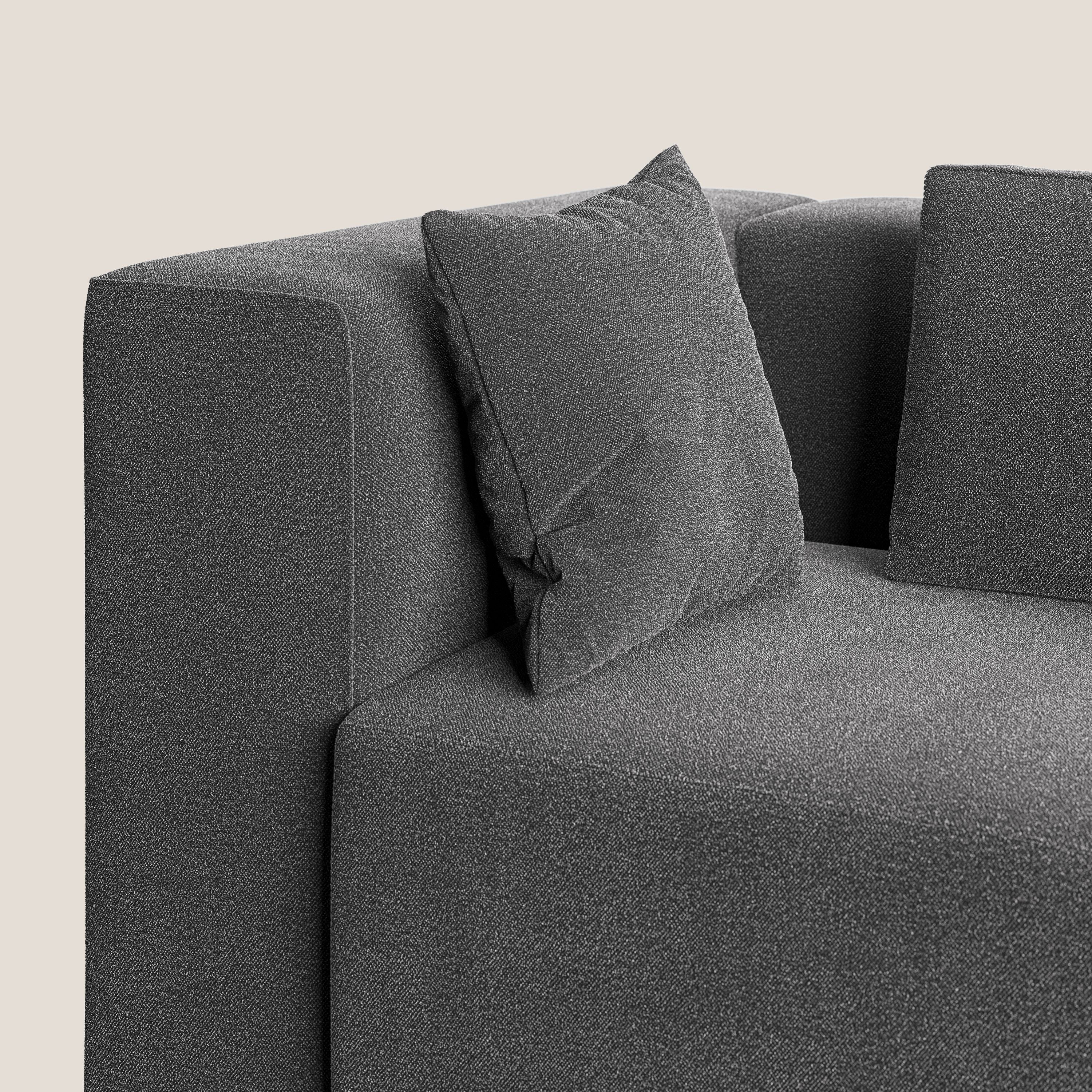 Nettuno canapé moderne modulable en bouclette douce T07 anthracite - Image 6