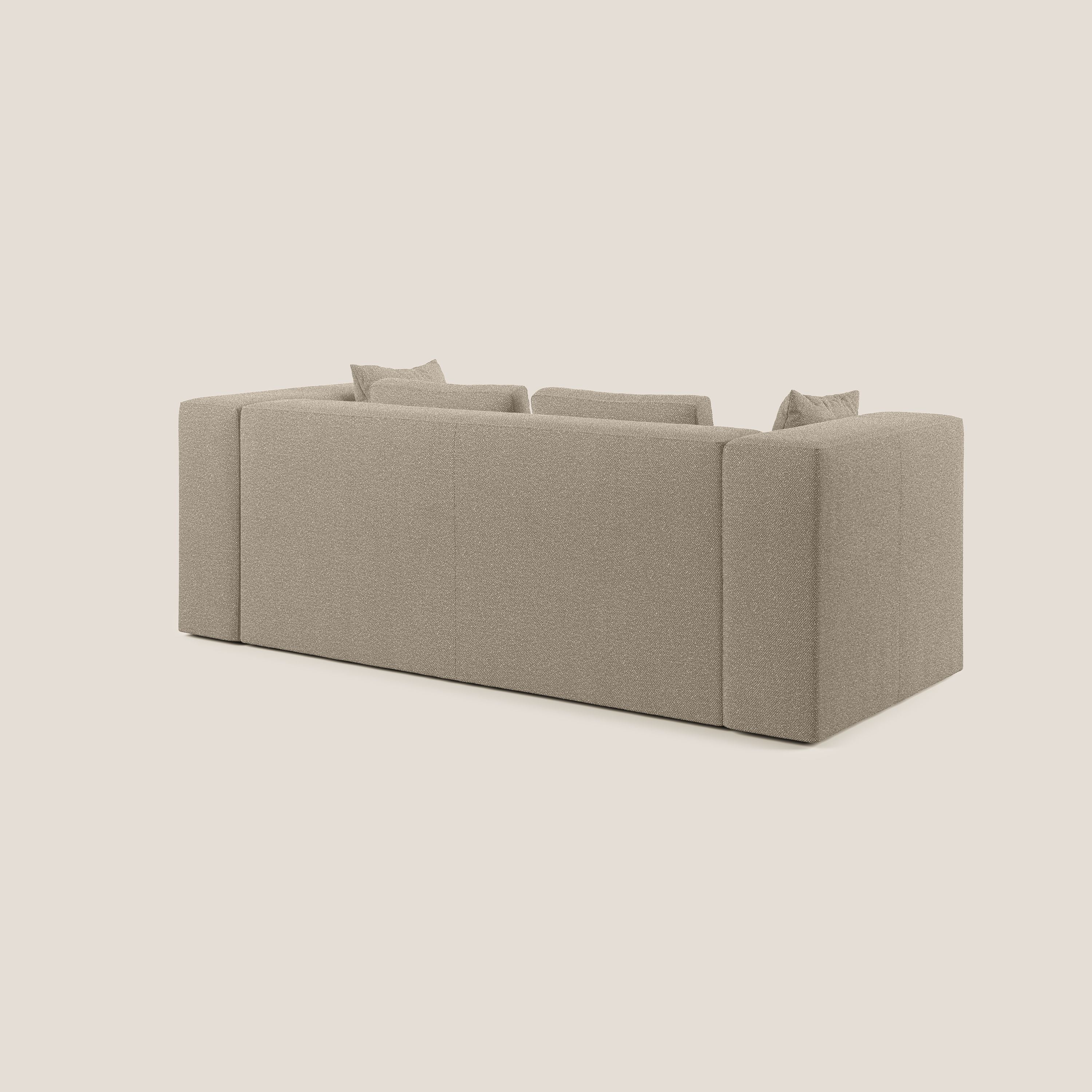 Nettuno canapé moderne modulable en bouclette douce T07 beige - Image 3