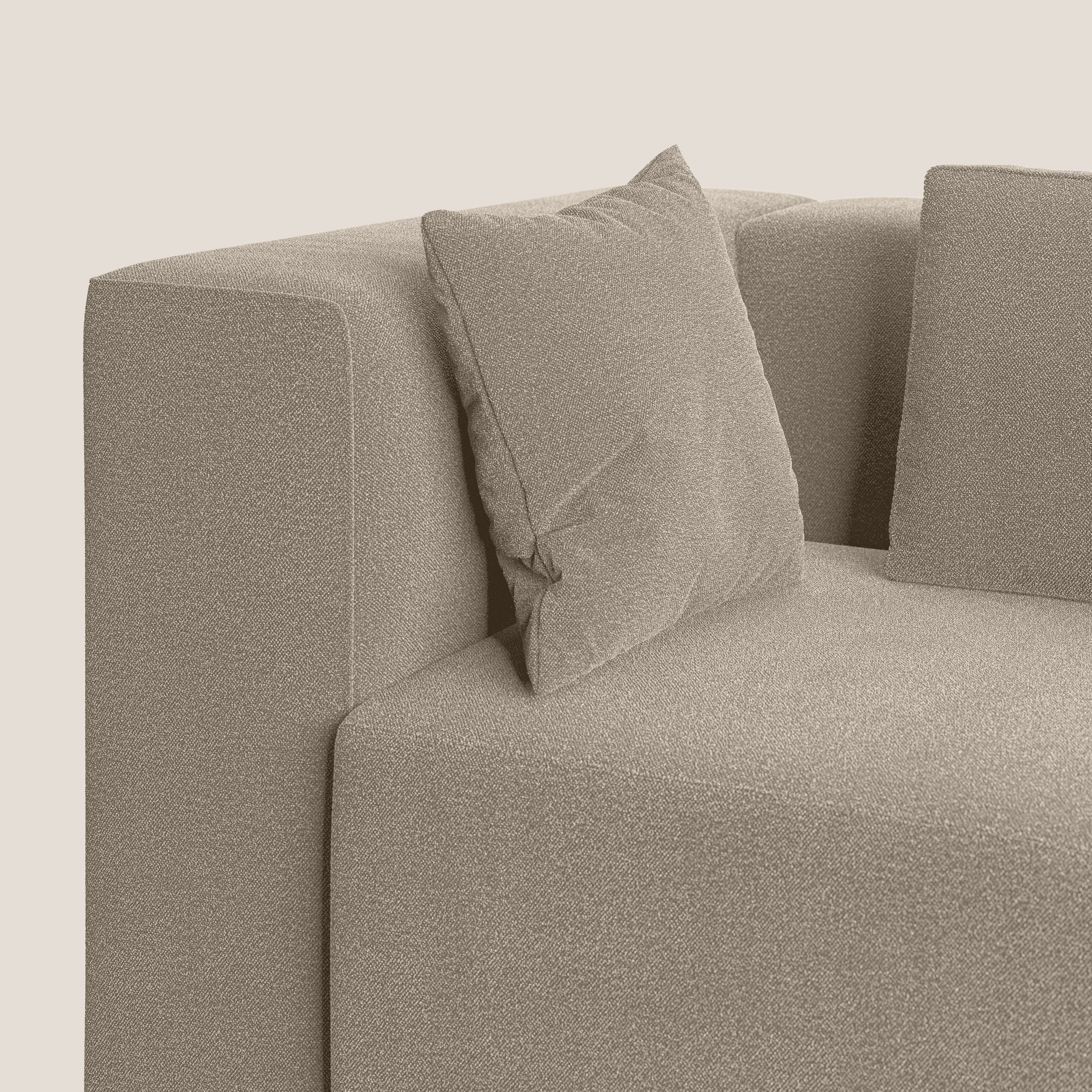 Nettuno canapé moderne modulable en bouclette douce T07 beige - Image 6
