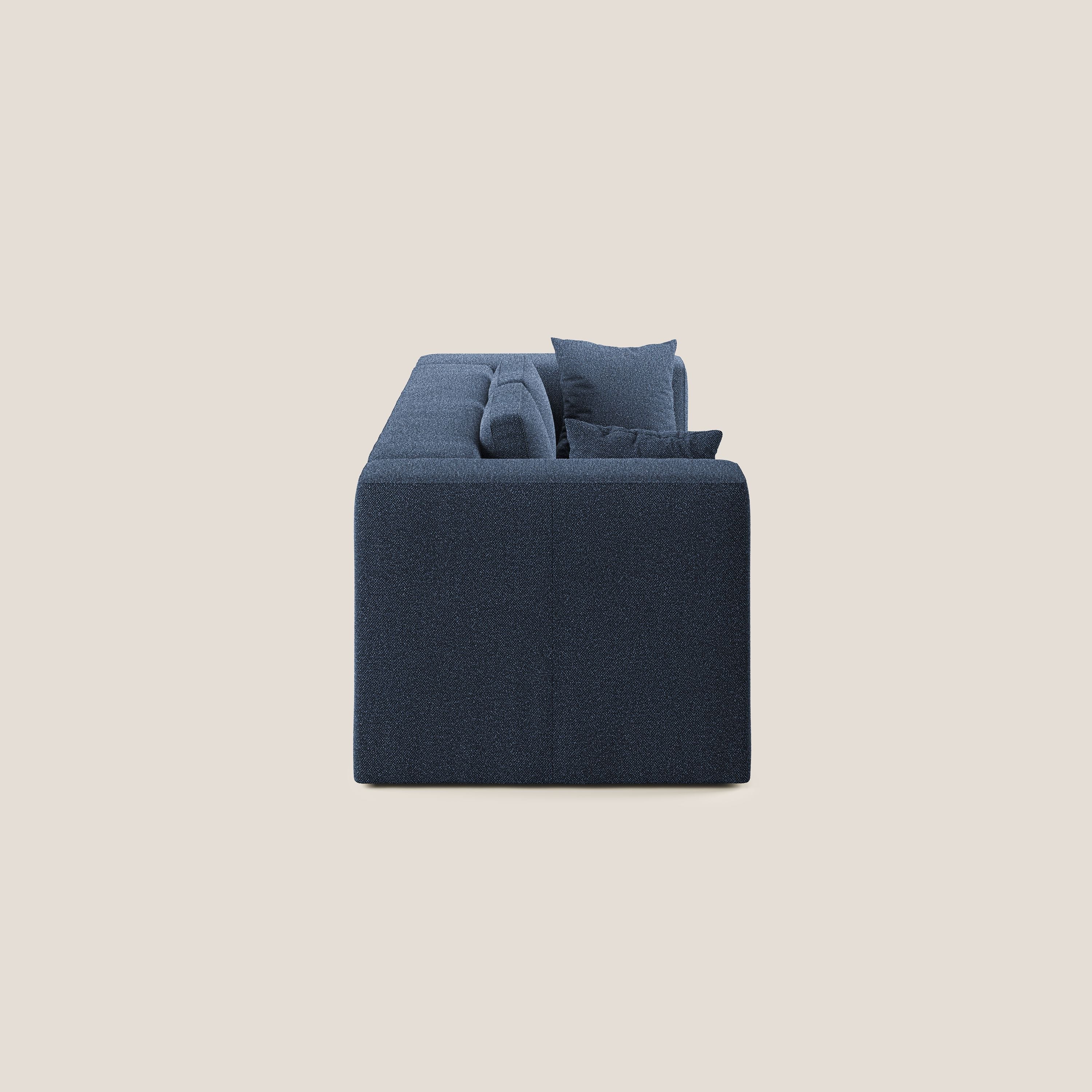 Nettuno canapé moderne modulable en bouclette douce T07 bleu - Image 3