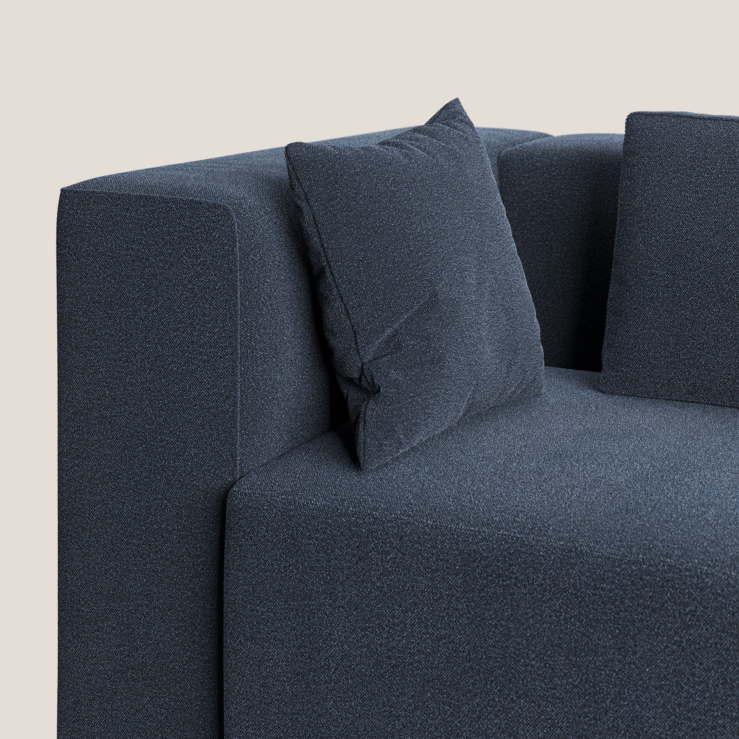 Nettuno canapé moderne modulable en bouclette douce T07 bleu - Image 7