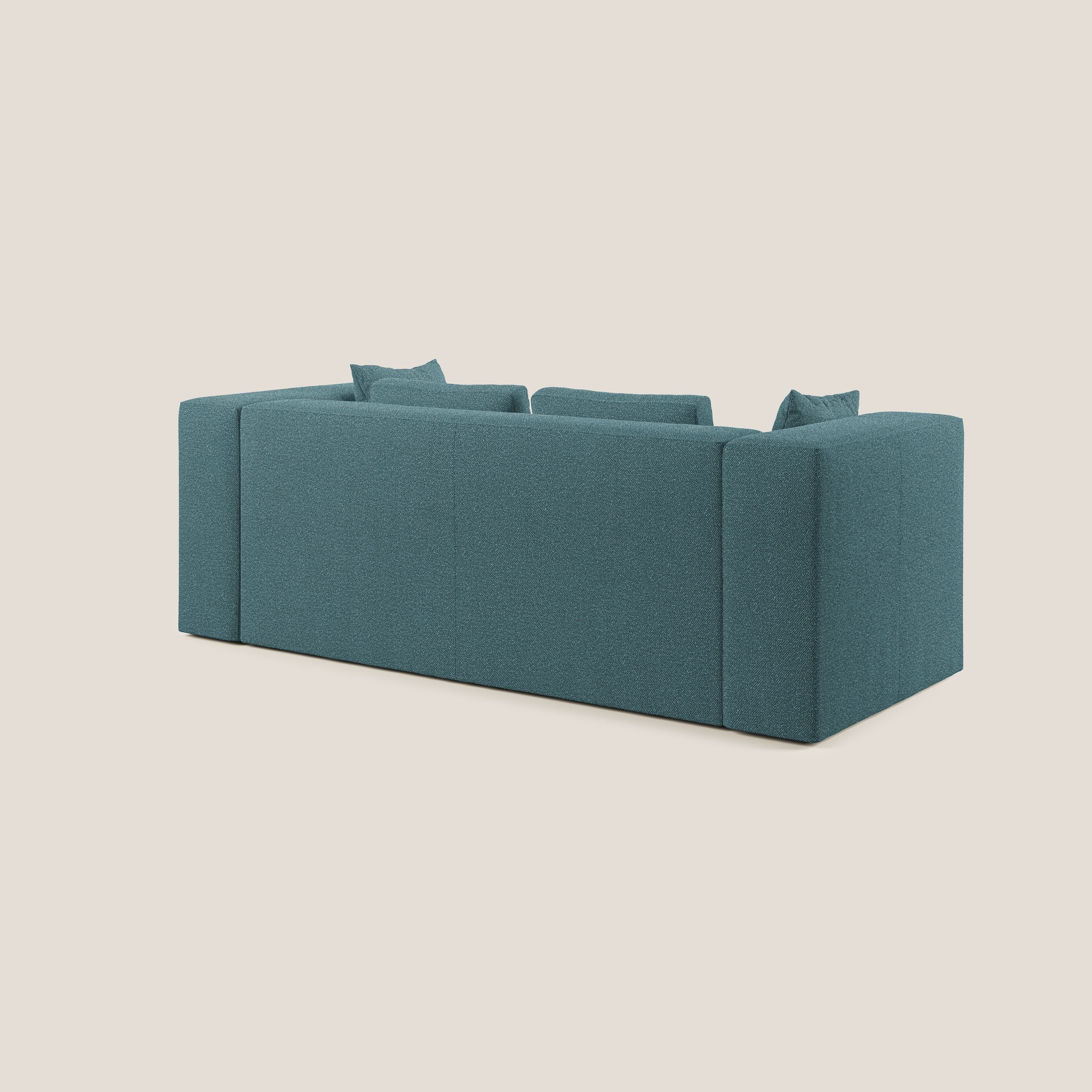 Nettuno canapé moderne modulable en bouclette douce T07 bleu ciel - Image 3