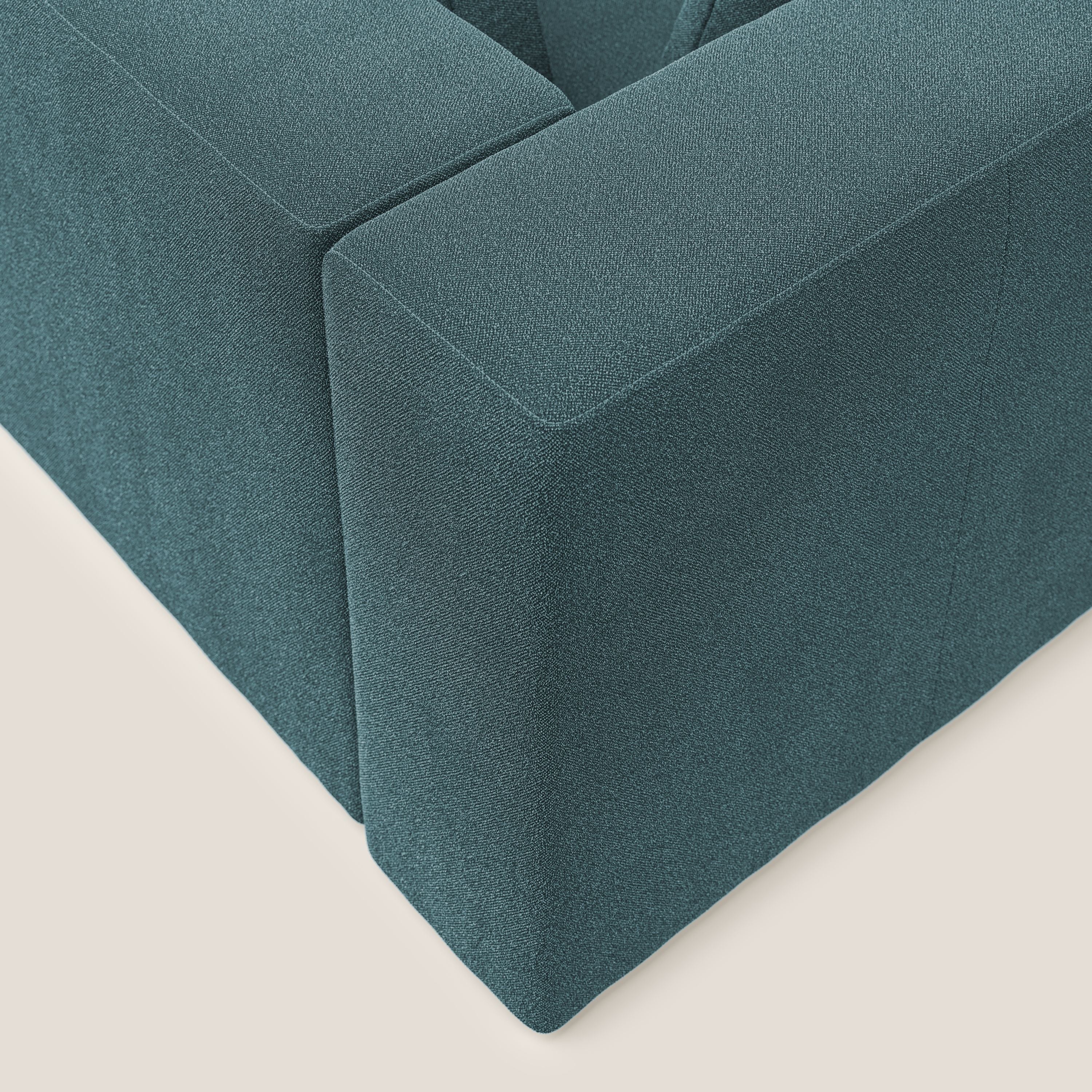Nettuno canapé moderne modulable en bouclette douce T07 bleu ciel - Image 5
