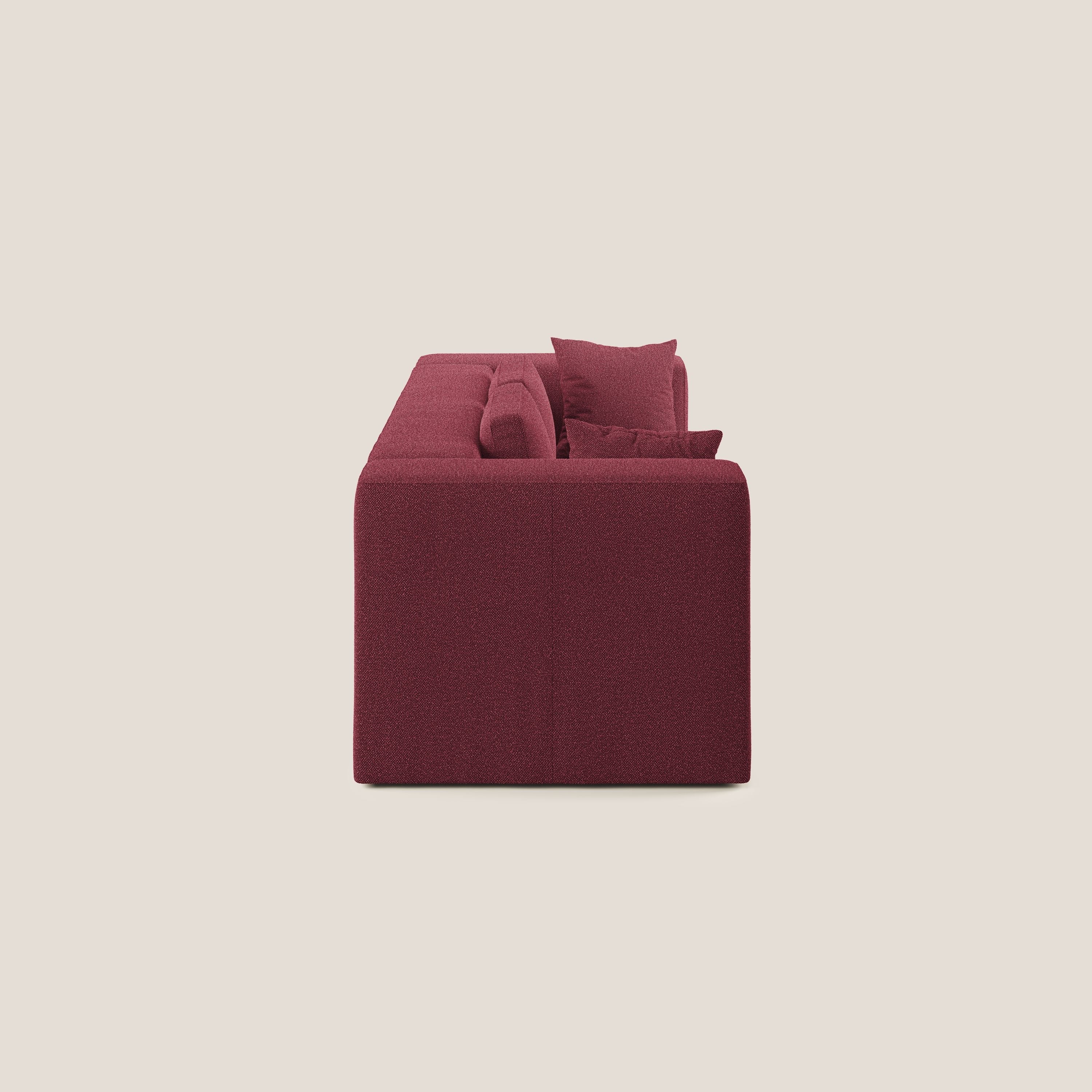 Nettuno canapé moderne modulable en bouclette douce T07 rouge - Image 2