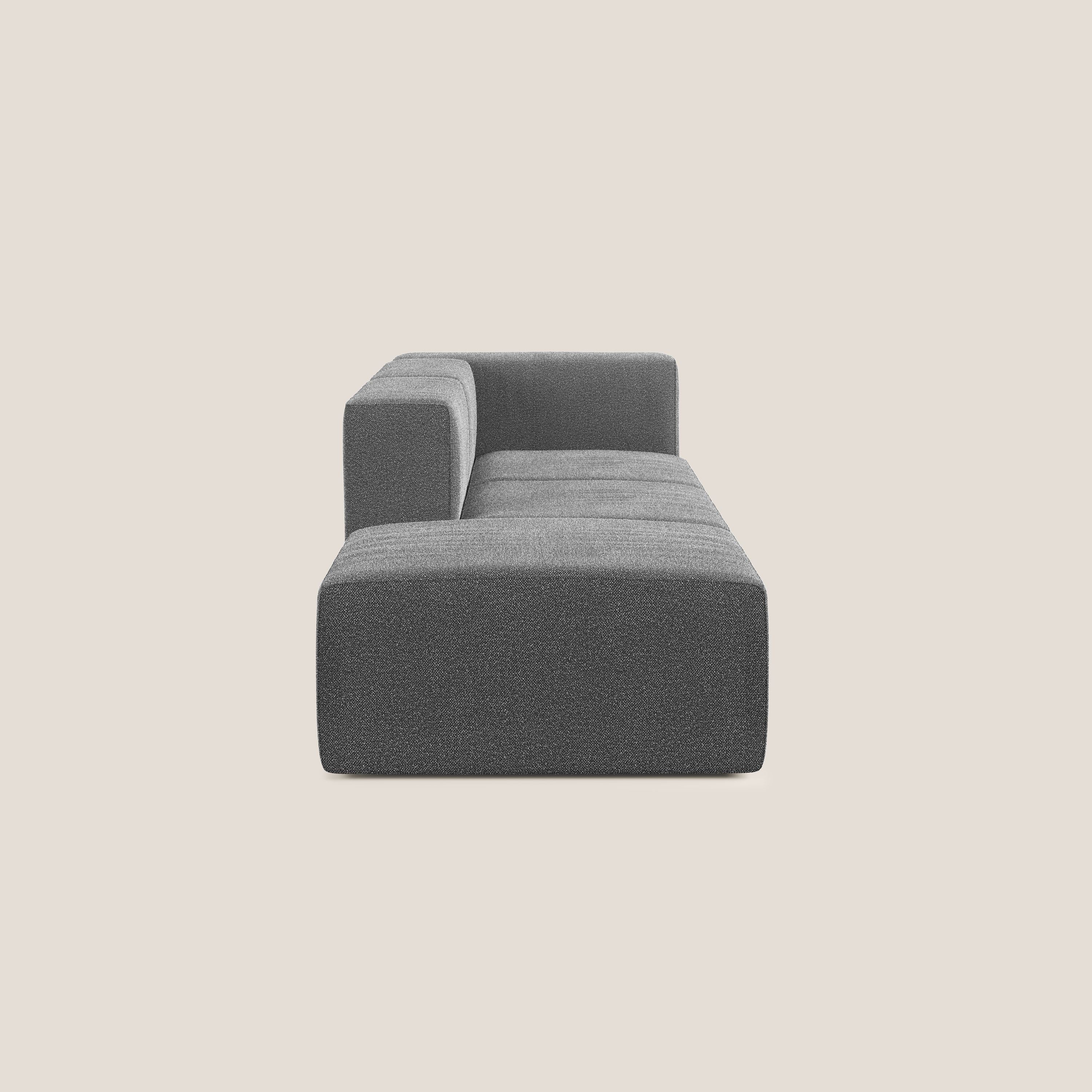 Nettuno canapé moderne modulable en bouclette douce T07 anthracite - Image 3