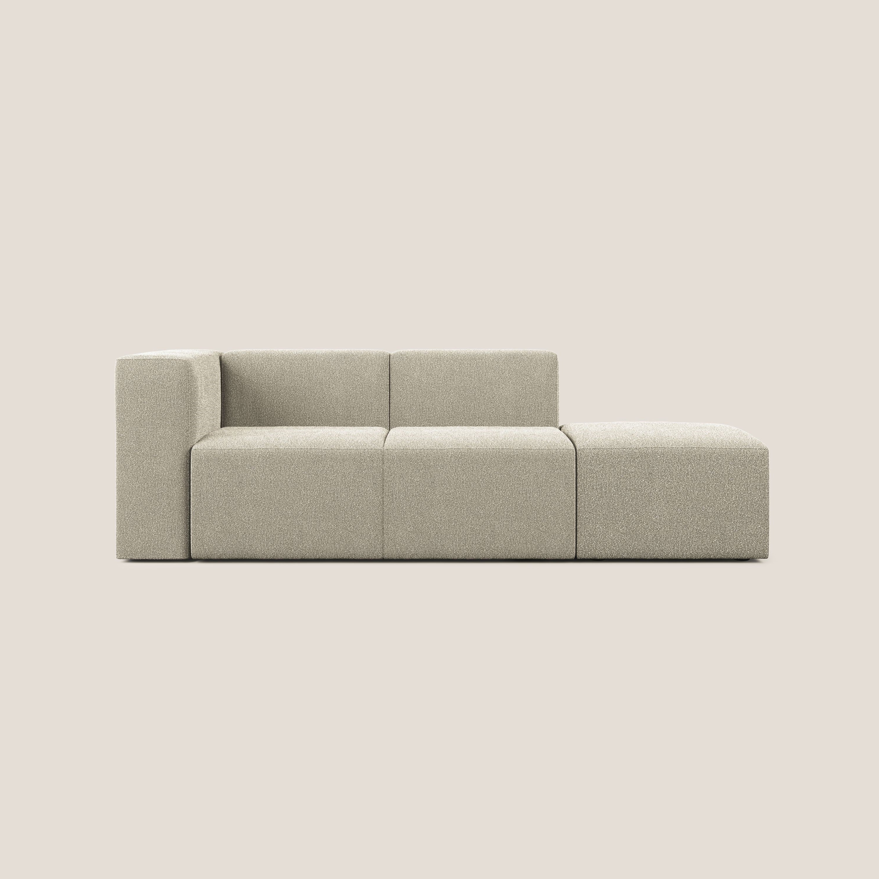 Nettuno canapé moderne modulable en bouclette douce T07 beige - Image 8