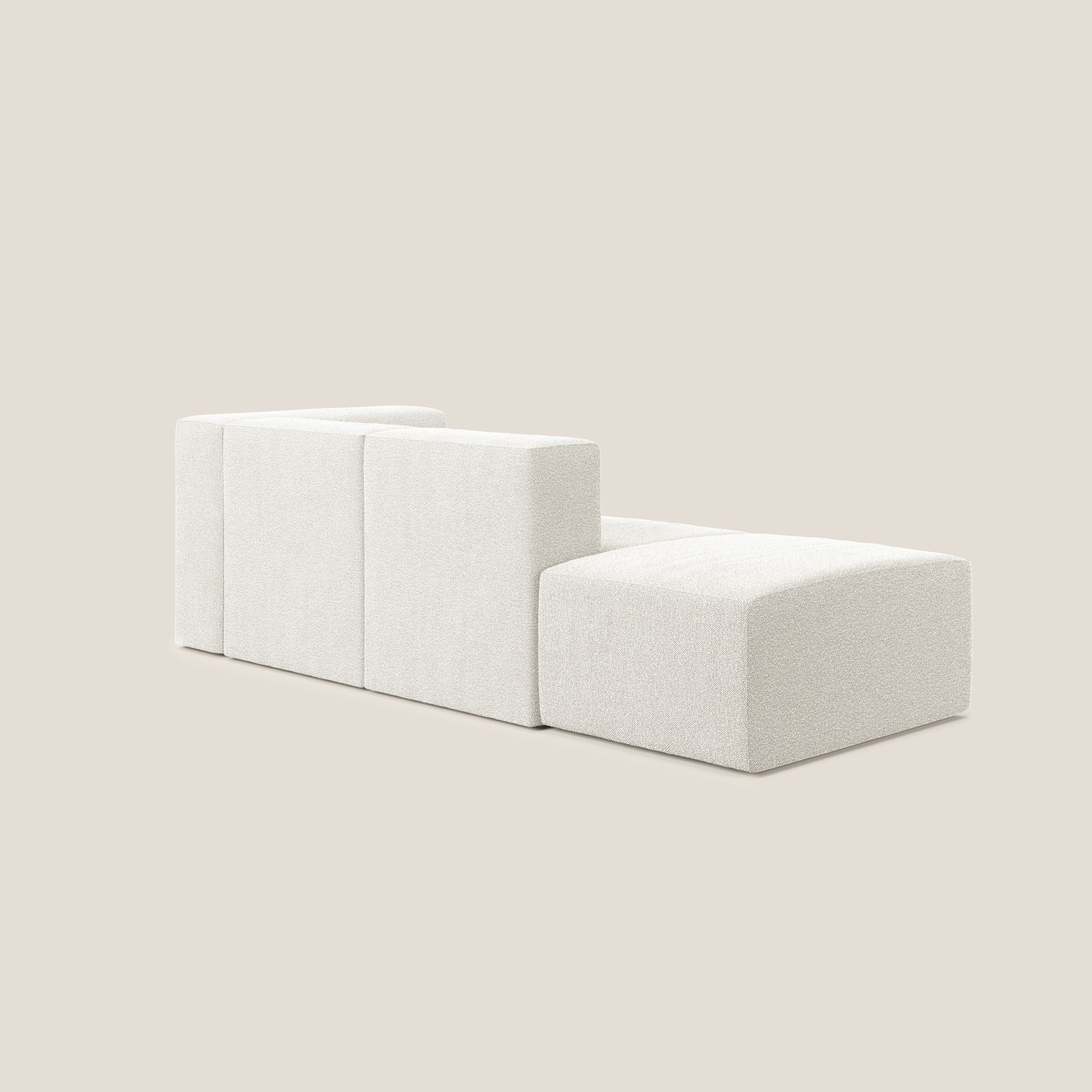 Nettuno canapé moderne modulable en bouclette douce T07 blanc - Image 4