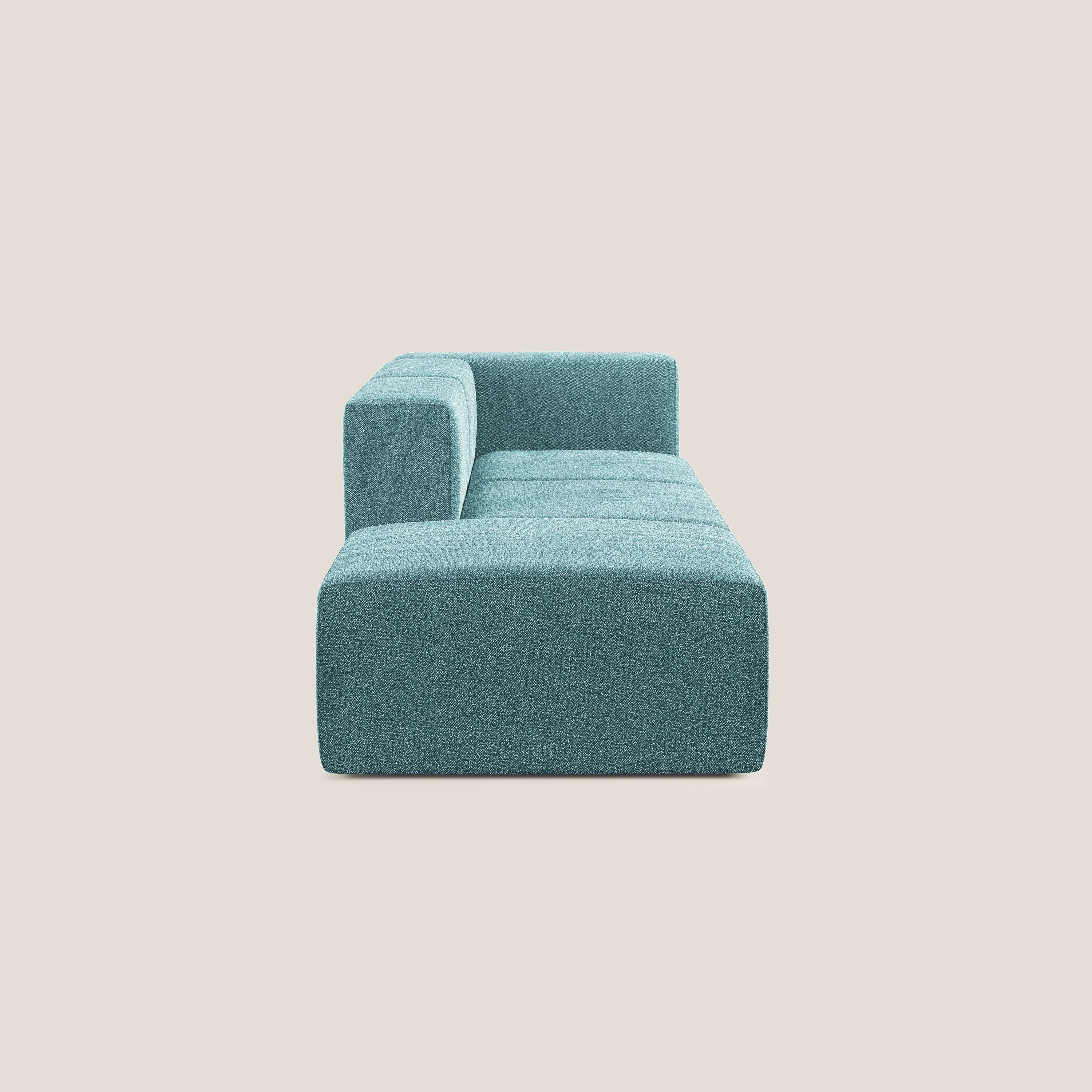 Nettuno canapé moderne modulable en bouclette douce T07 bleu clair - Image 3
