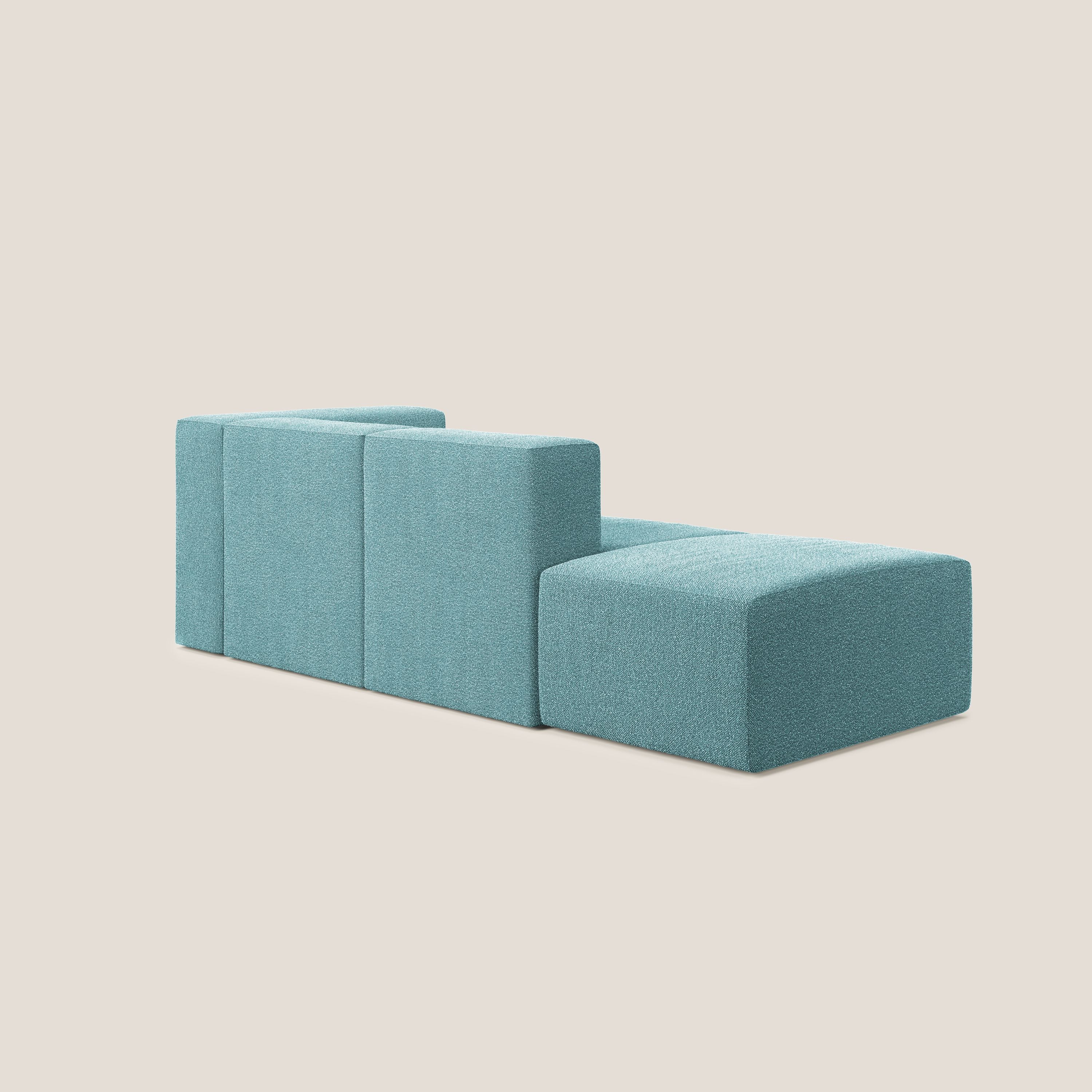 Nettuno canapé moderne modulable en bouclette douce T07 bleu clair - Image 4