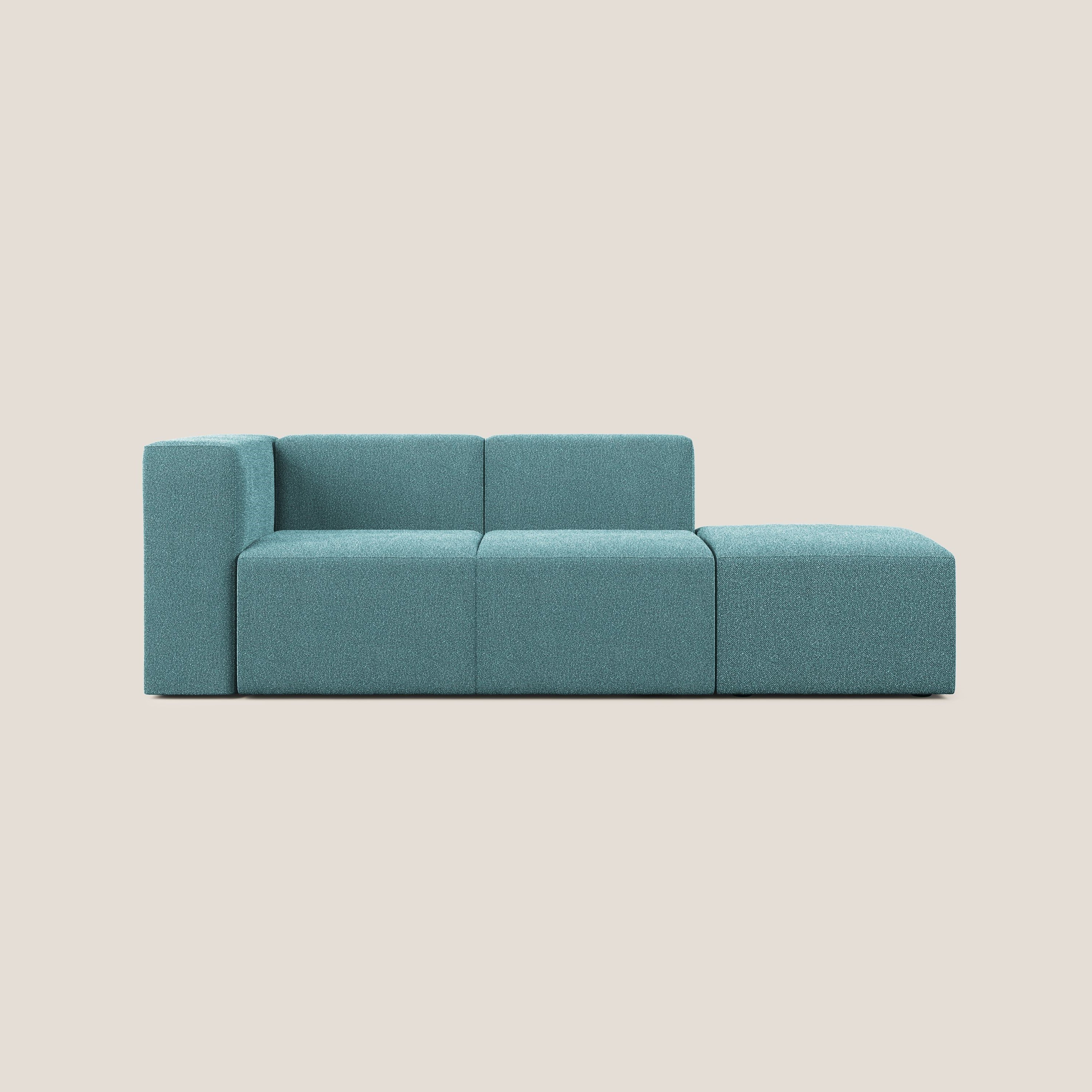 Nettuno canapé moderne modulable en bouclette douce T07 bleu clair - Image 8