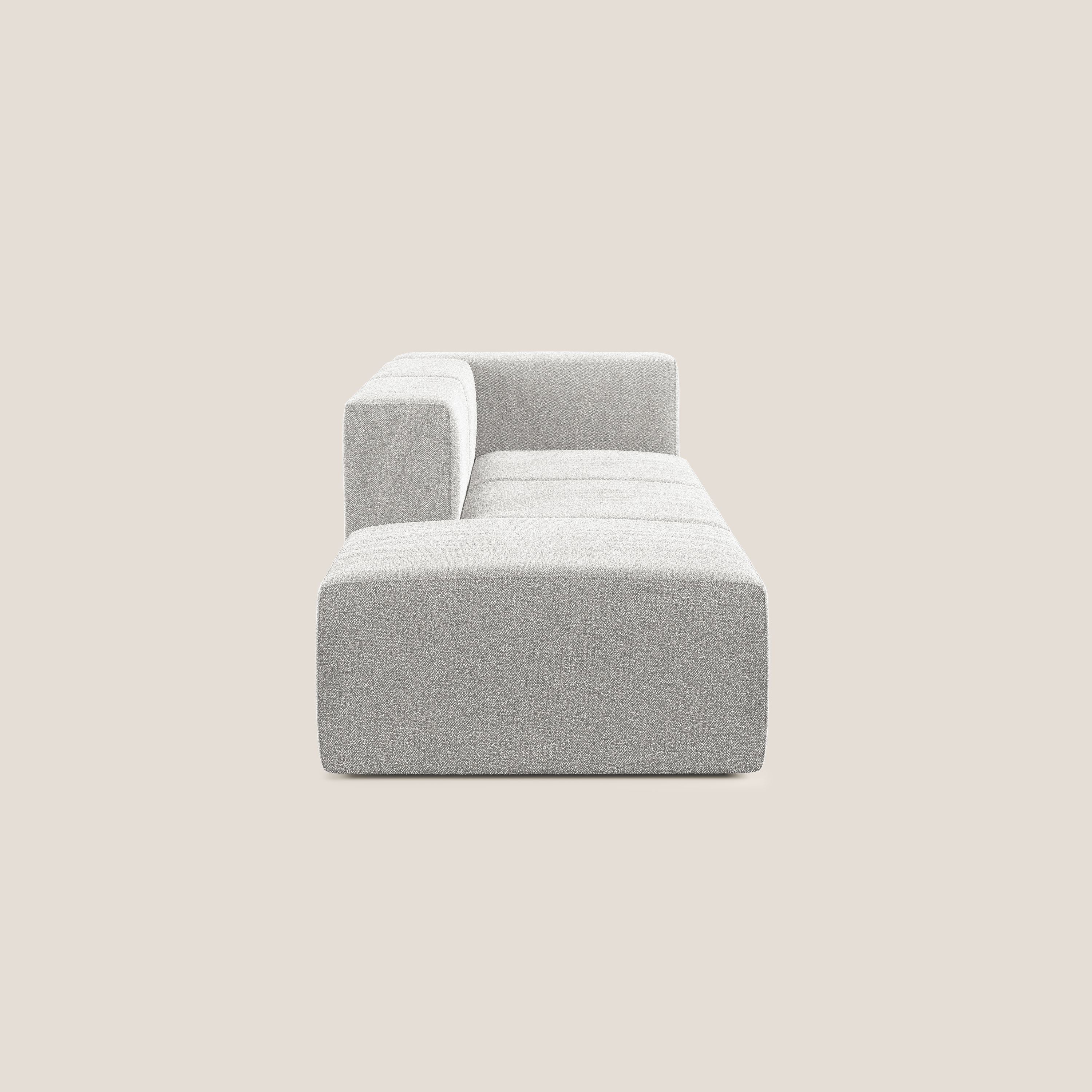 Nettuno canapé moderne modulable en bouclette douce T07 gris - Image 3