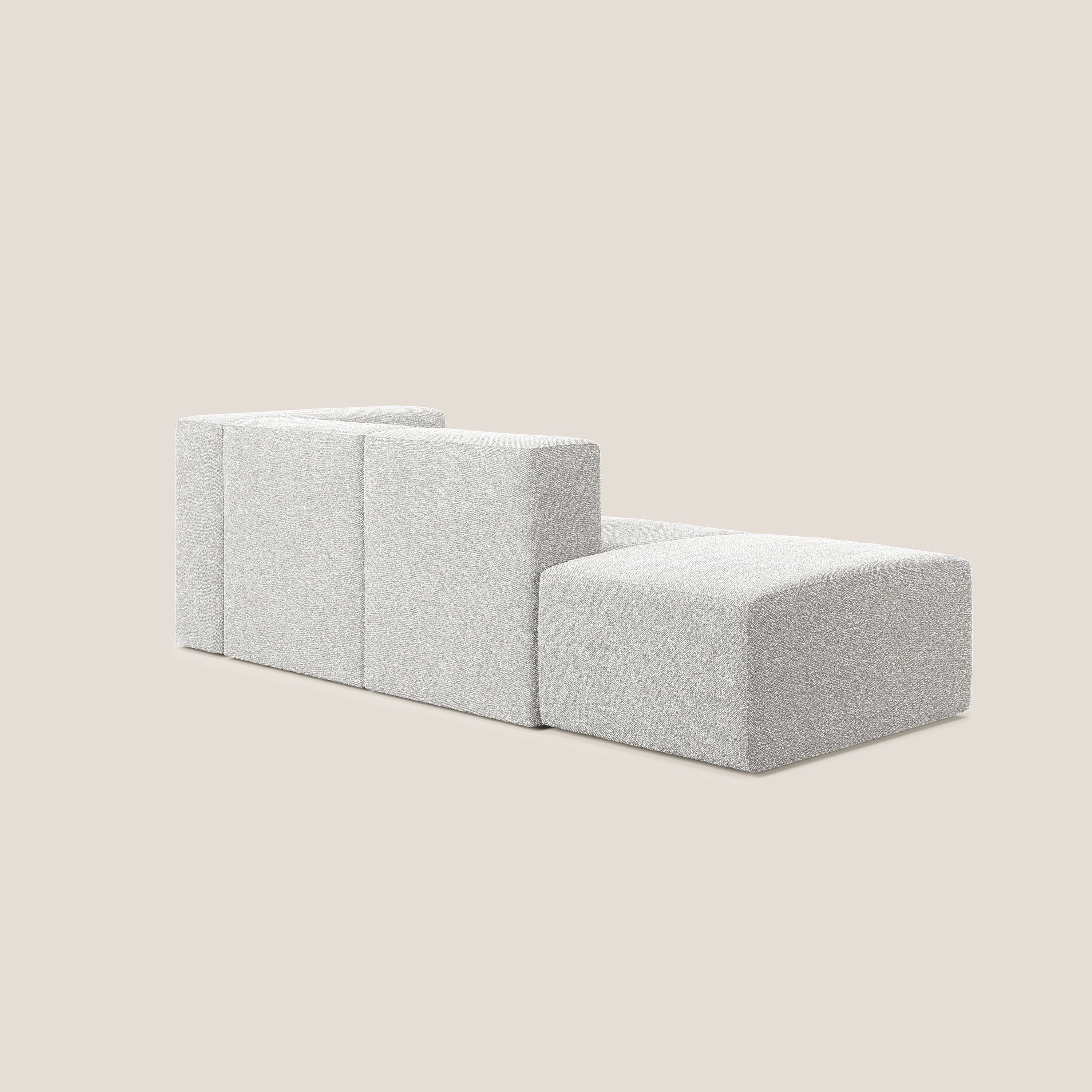 Nettuno canapé moderne modulable en bouclette douce T07 gris - Image 4